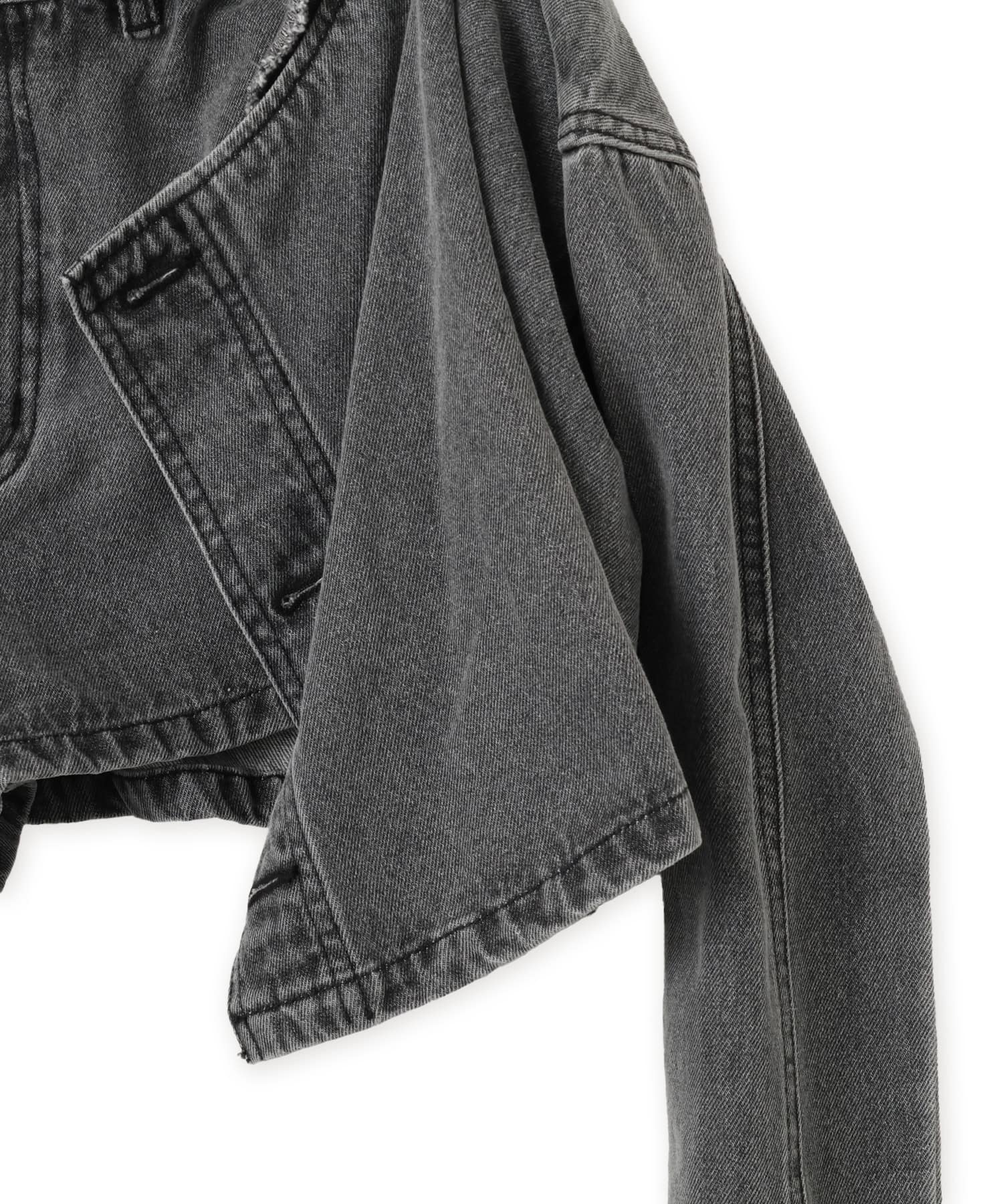 atmos pink Denim Wrap Short Pants BLACKの画像