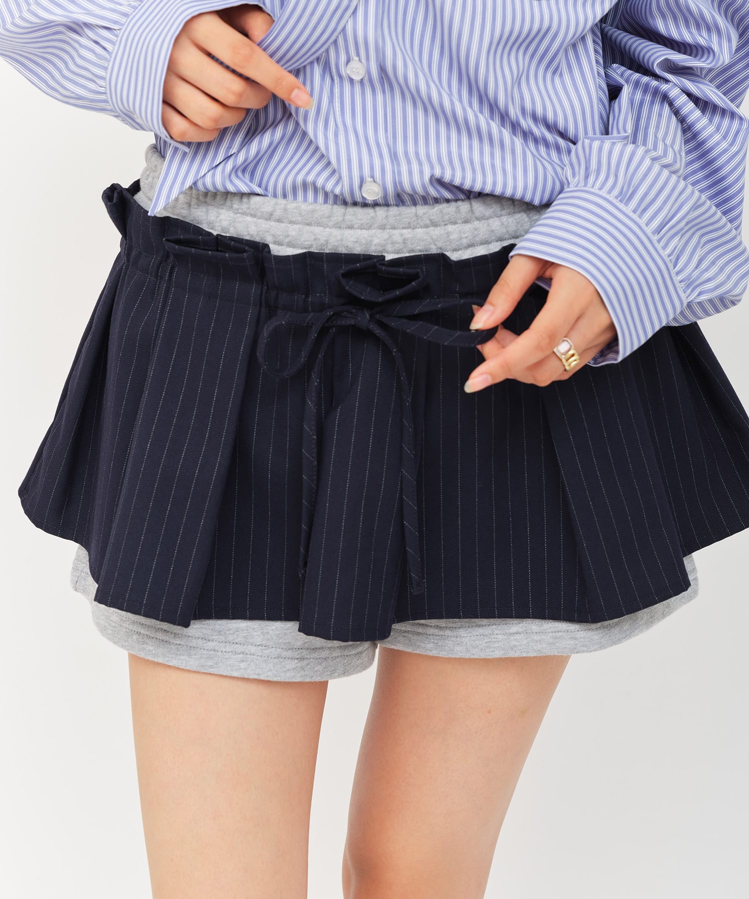 atmos pink Layered Short Pants NAVYの画像