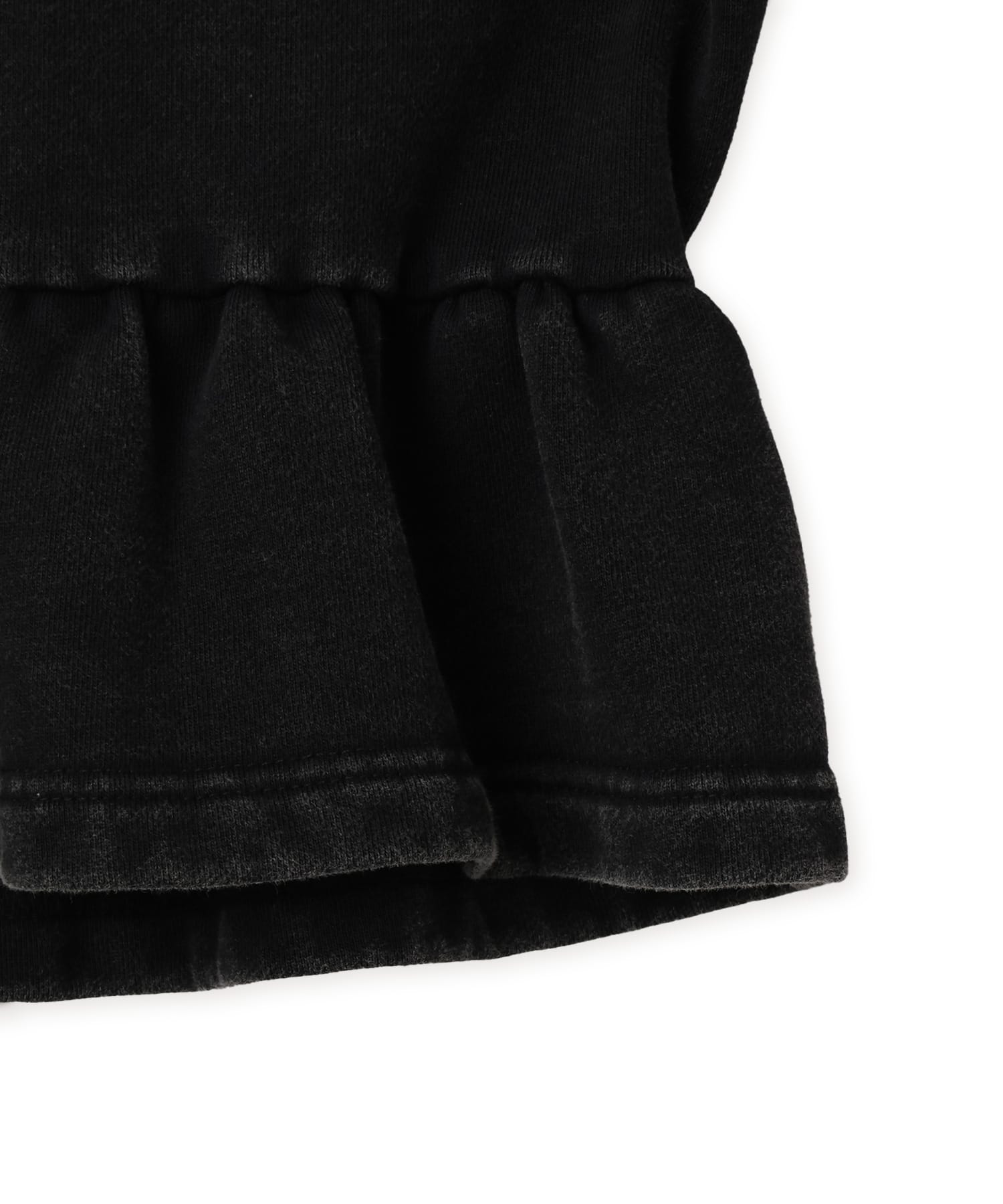 atmos pink Peplum Zip Hoodie BLACKの画像