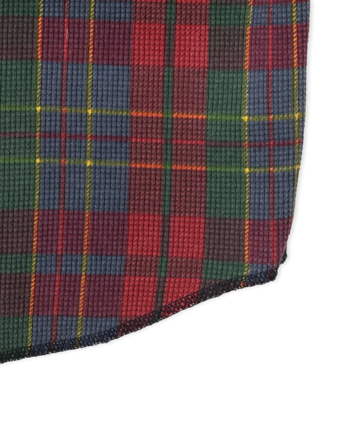 atmos pink Plaid Thermal Hoodie REDの画像