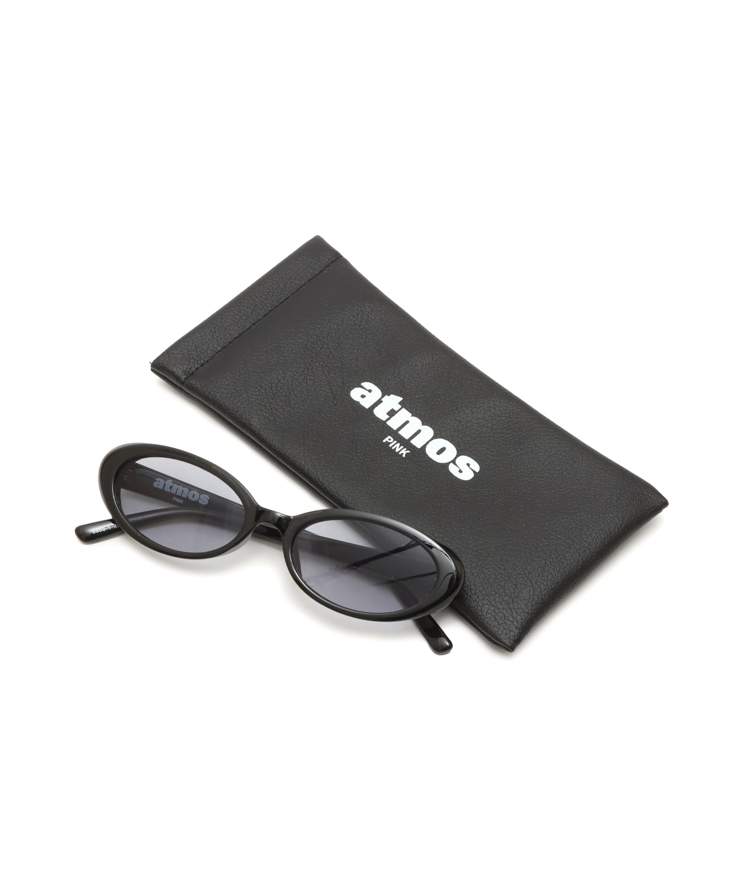 atmos pink Narrow Oval Sunglass BLACKの画像