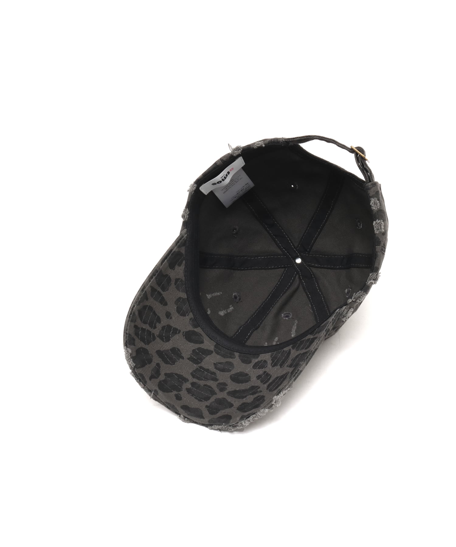 atmos pink Leopard Damage Cap CHARCOALの画像