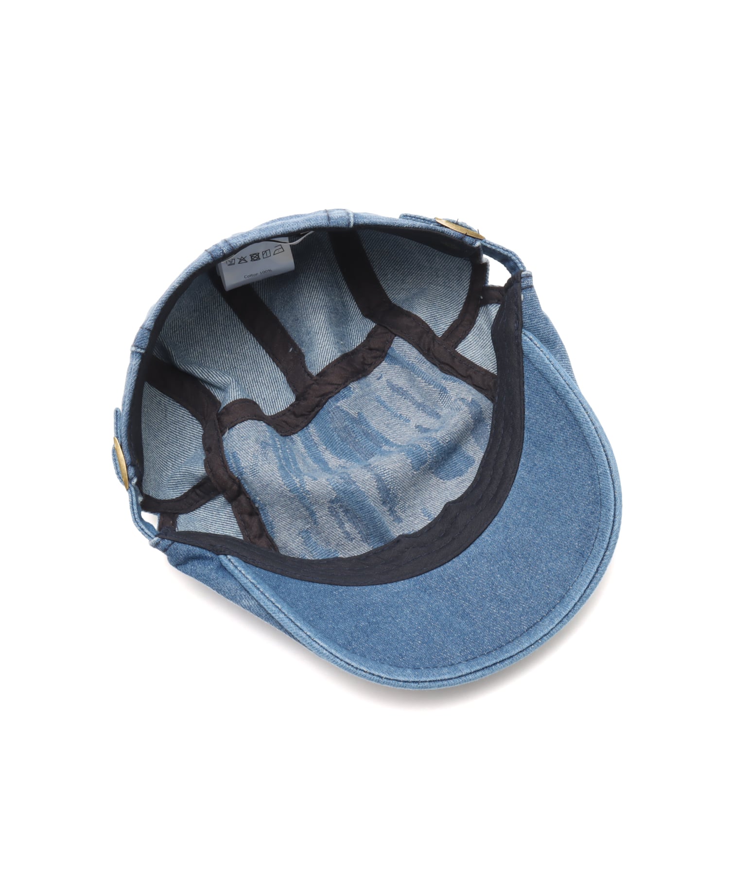 atmos pink Indigo Damage Casquetto BLUEの画像