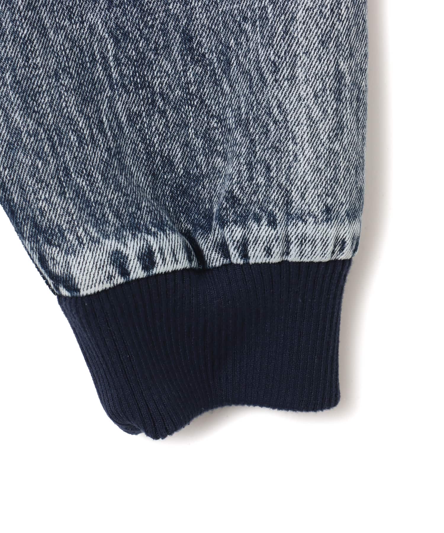 atmos pink Panelled Bandana Denim Jacket BLUEの画像