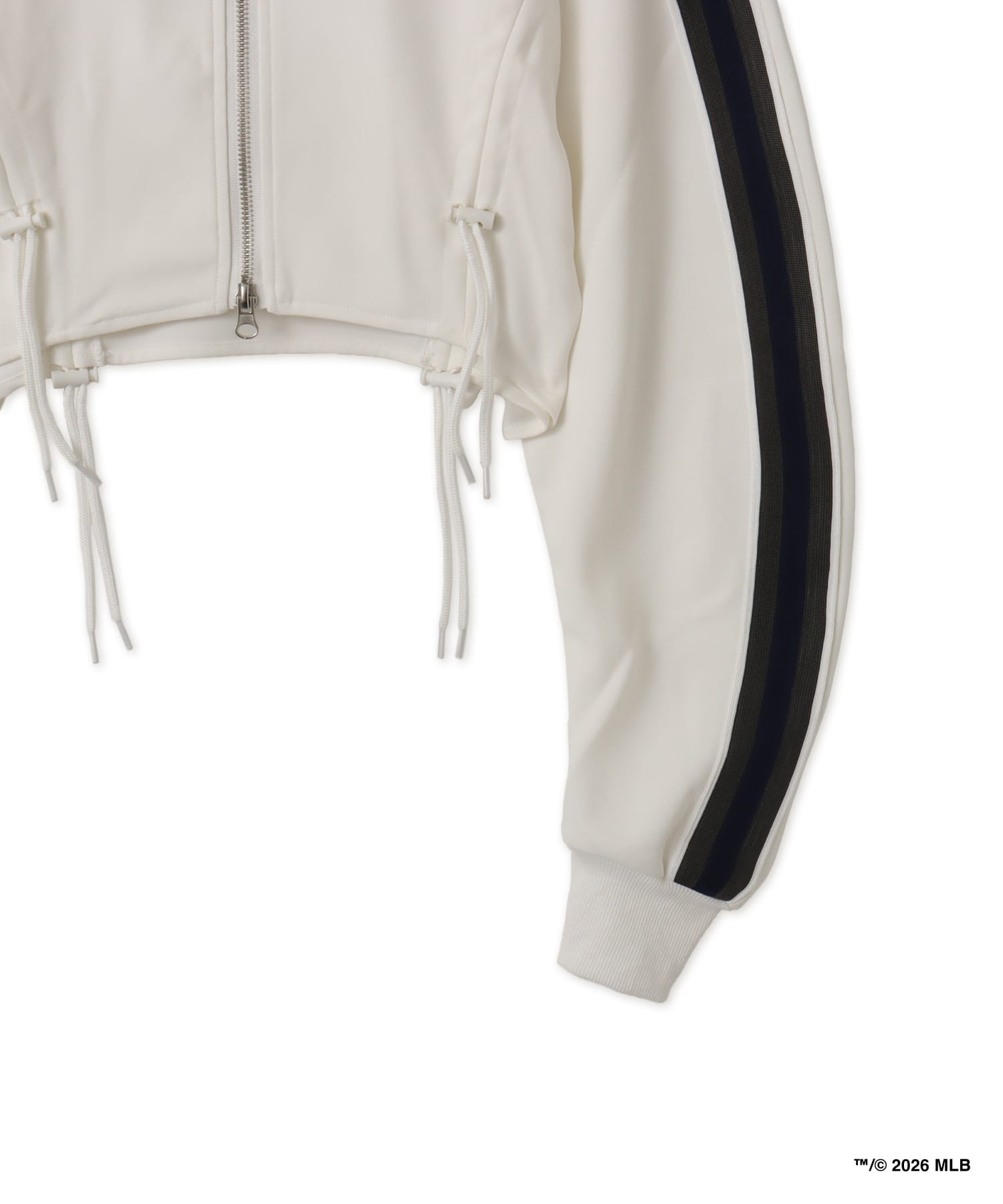 atmos pink x MLB Track Jackt WHITEの画像