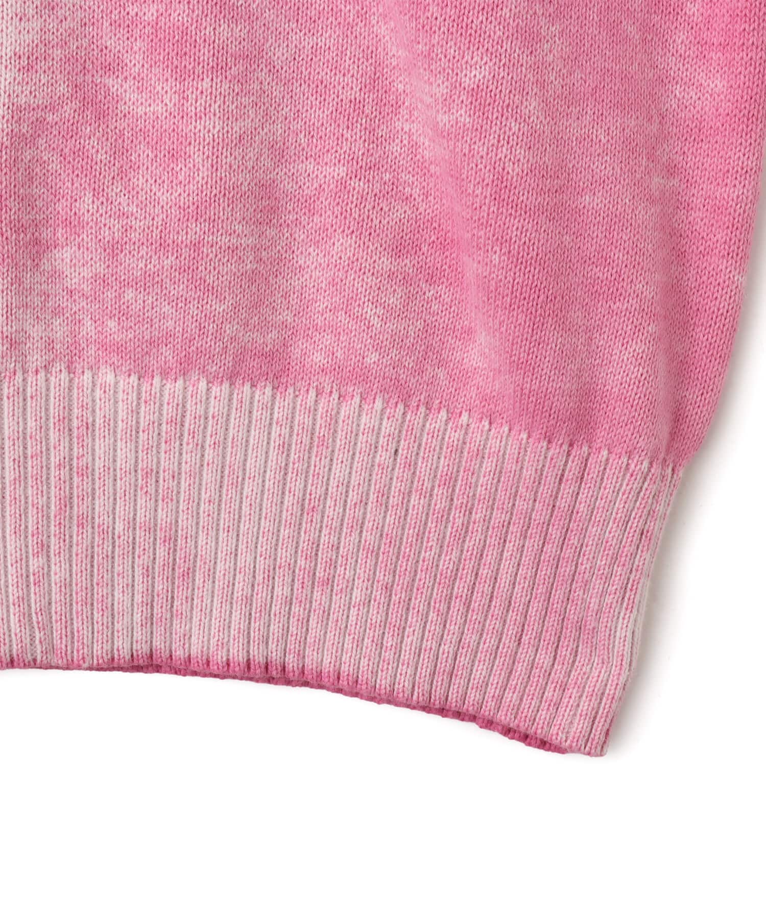 atmos pink Faded Coler Zip-up Cardigan PINKの画像