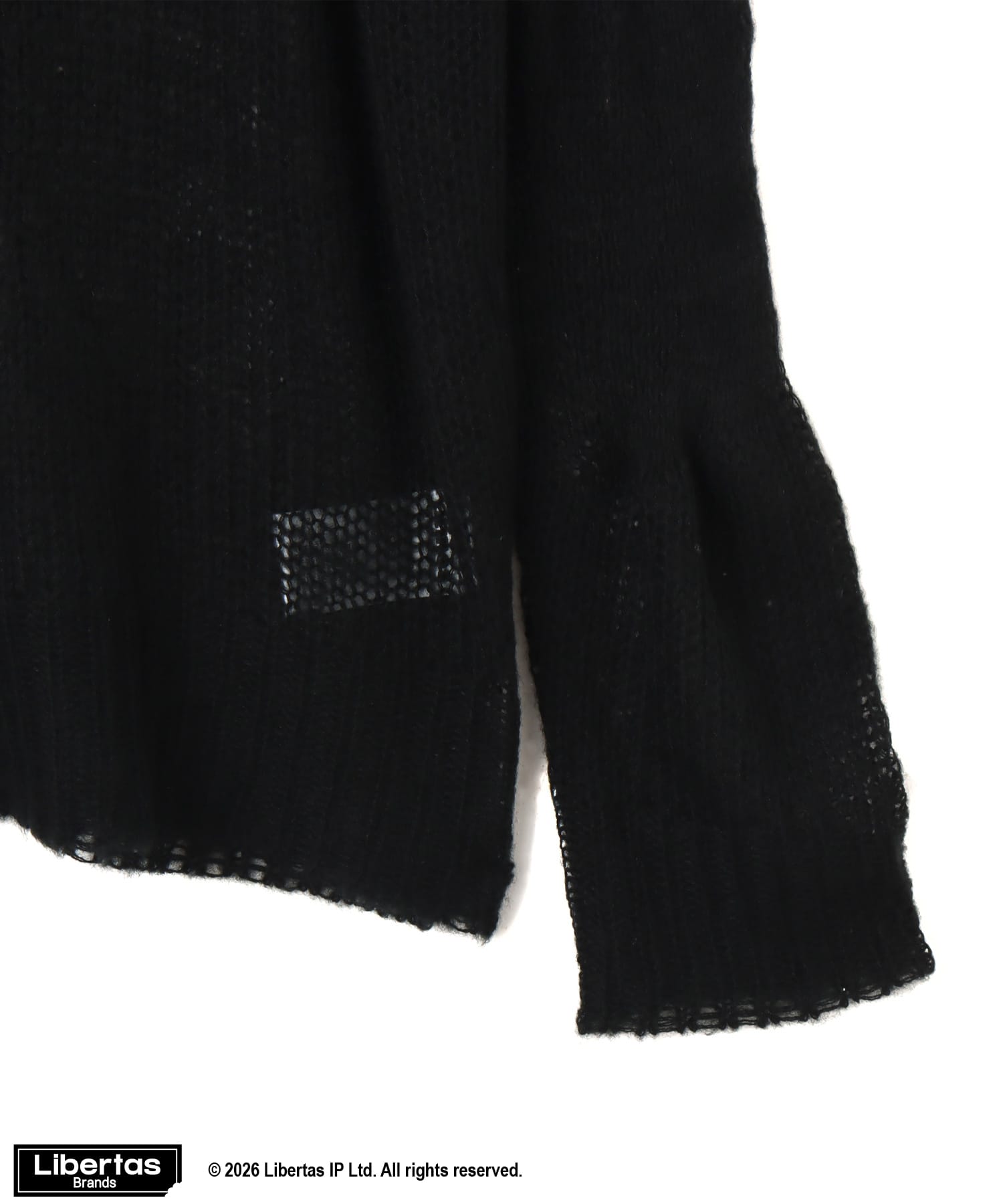 atmos pink x FUGGLER Crew Neck Knit Top BLACKの画像