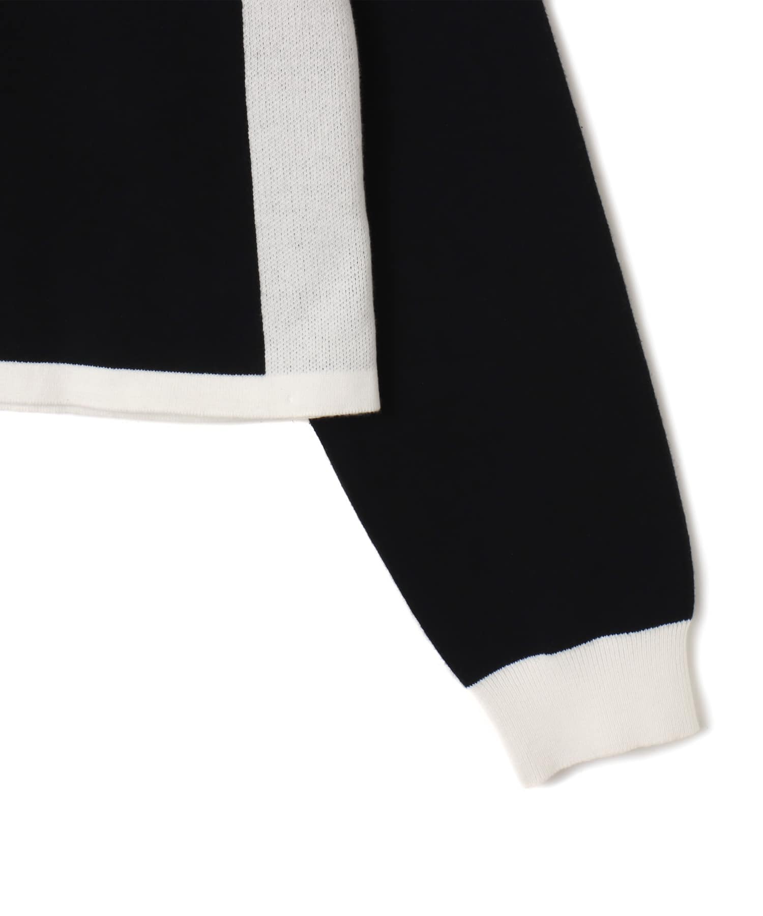 atmos pink Rugger Knit Top BLACKの画像