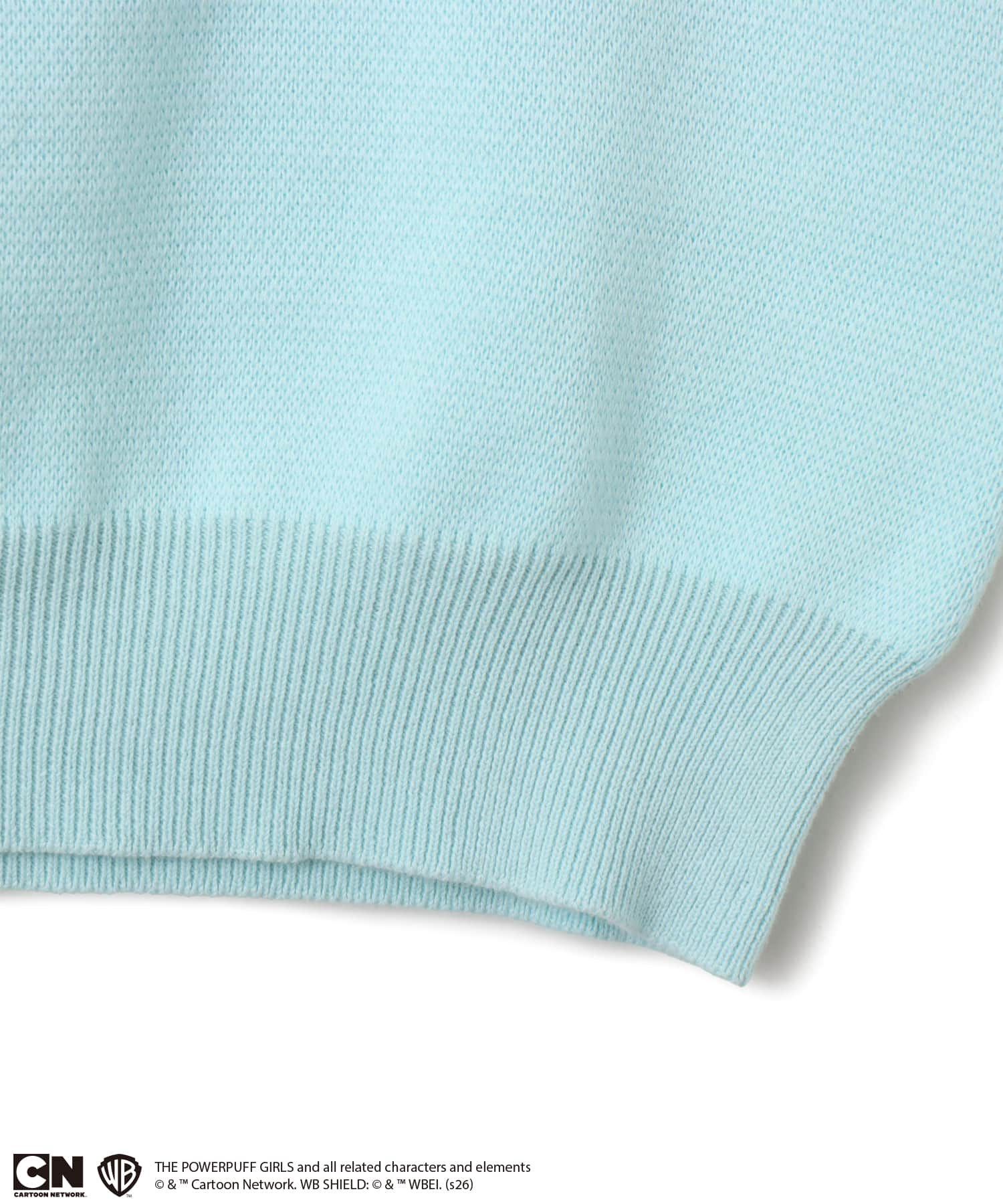 The Powerpuff Girls x atmos pink Embroidary Sweater SAXの画像