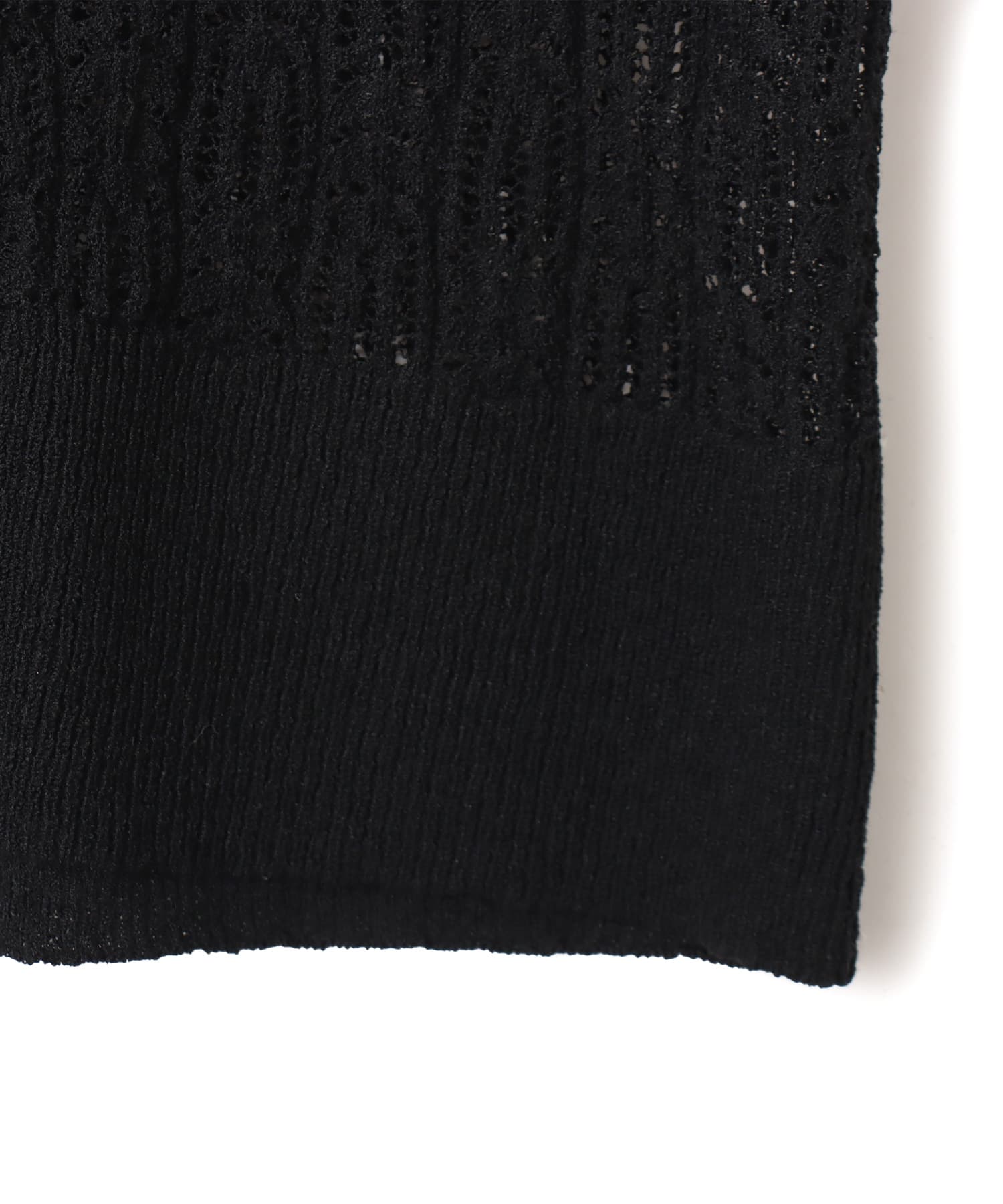 atmos pink See-Through Knit Cardigan BLACKの画像