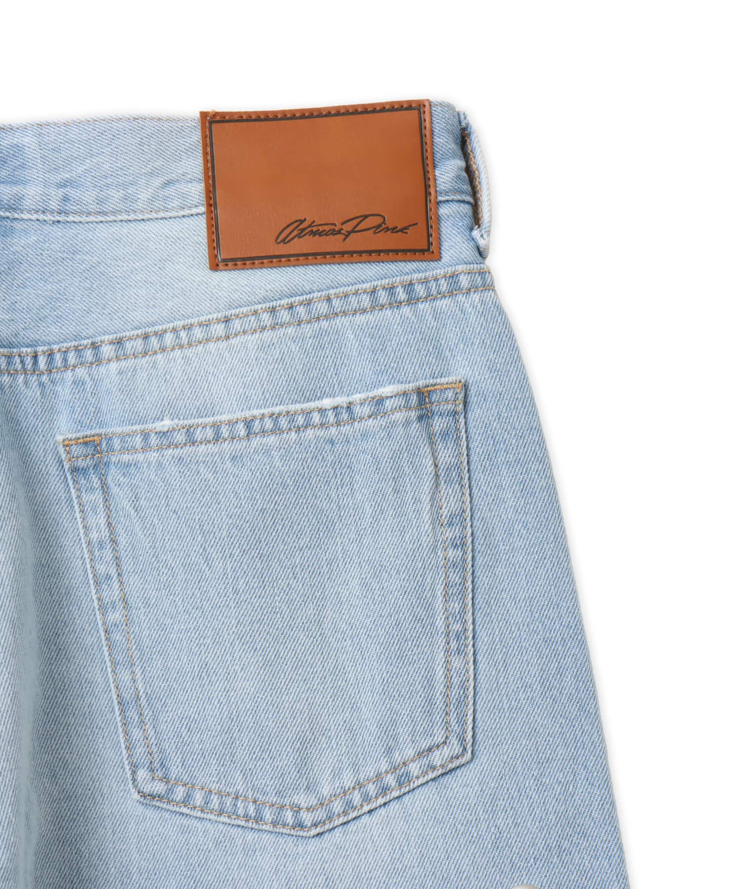 atmos pink Eyelet Denim Pants LIGHT BLUEの画像