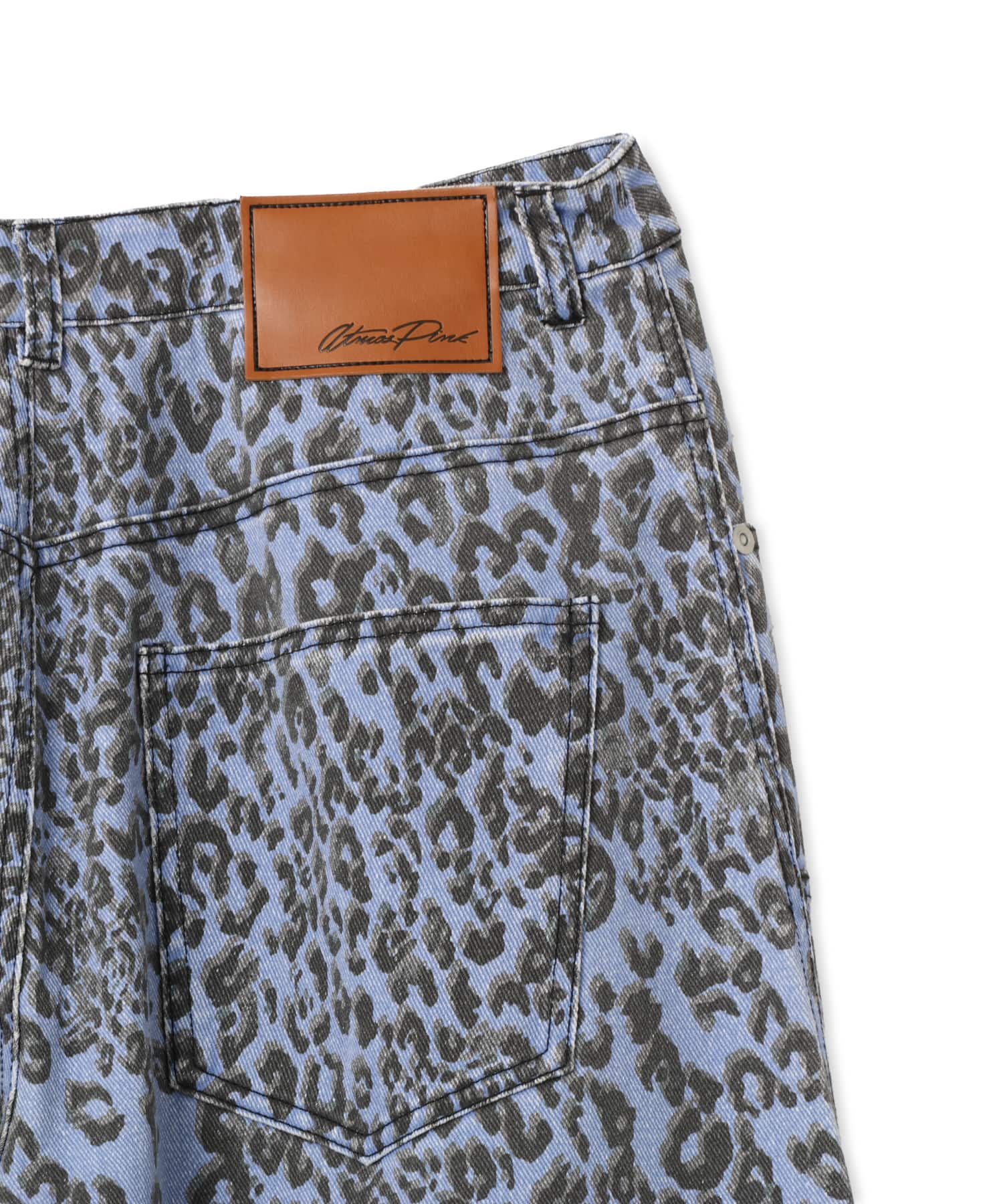 atmos pink Leopard Curve Pants BLUEの画像