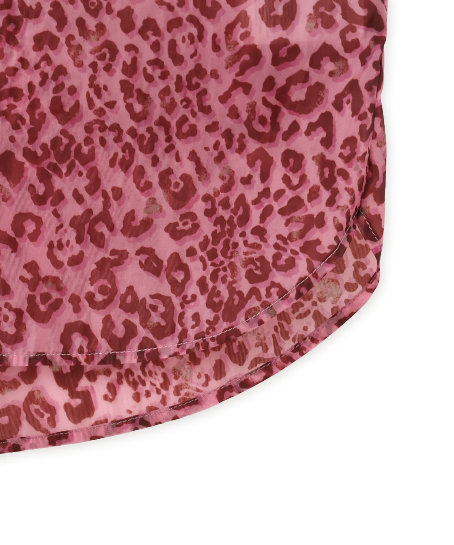 atmos pink Leopard Pattern Sheer Shirt  PINKの画像