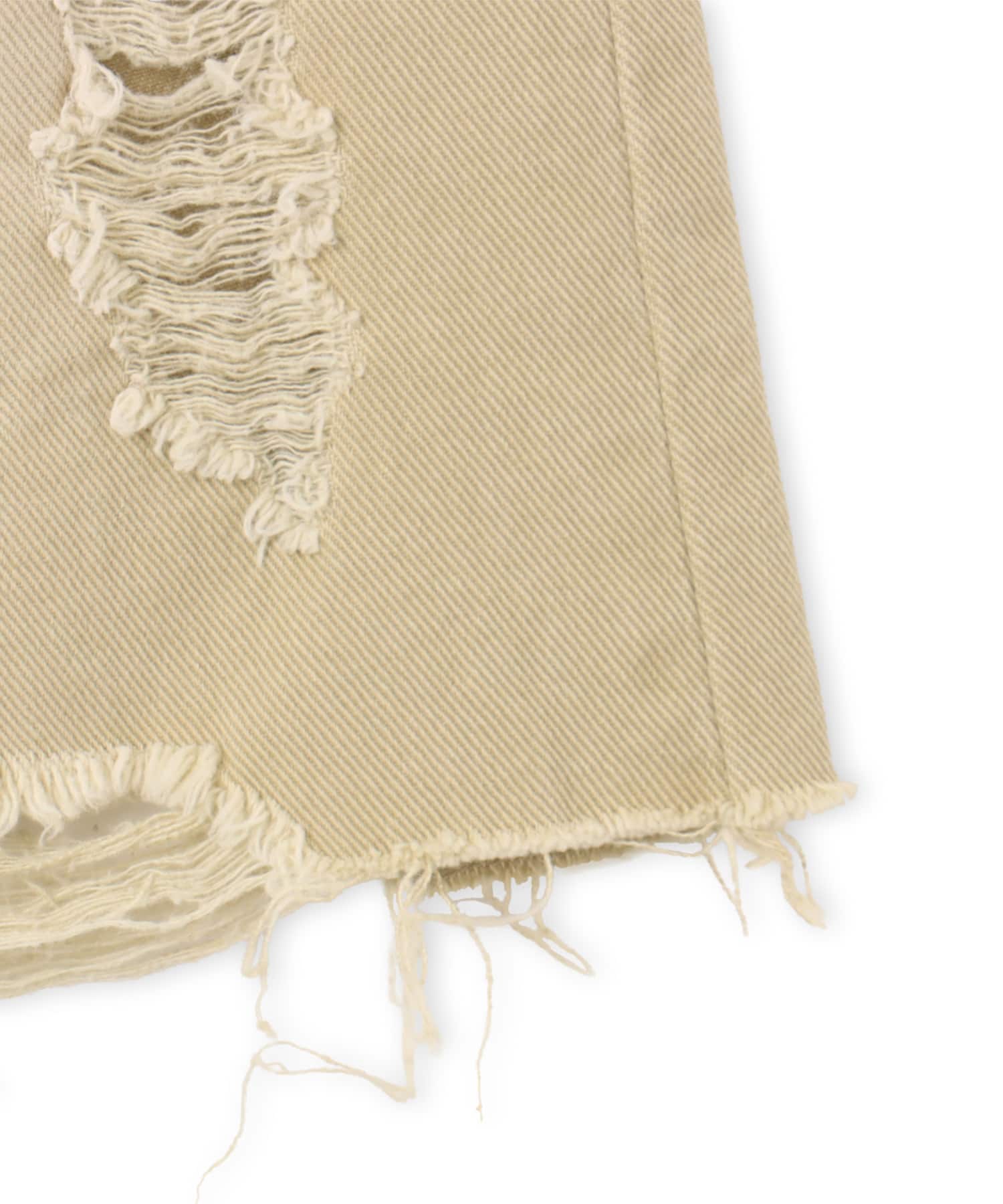 atmos pink Layered Denim Half Pants BEIGEの画像