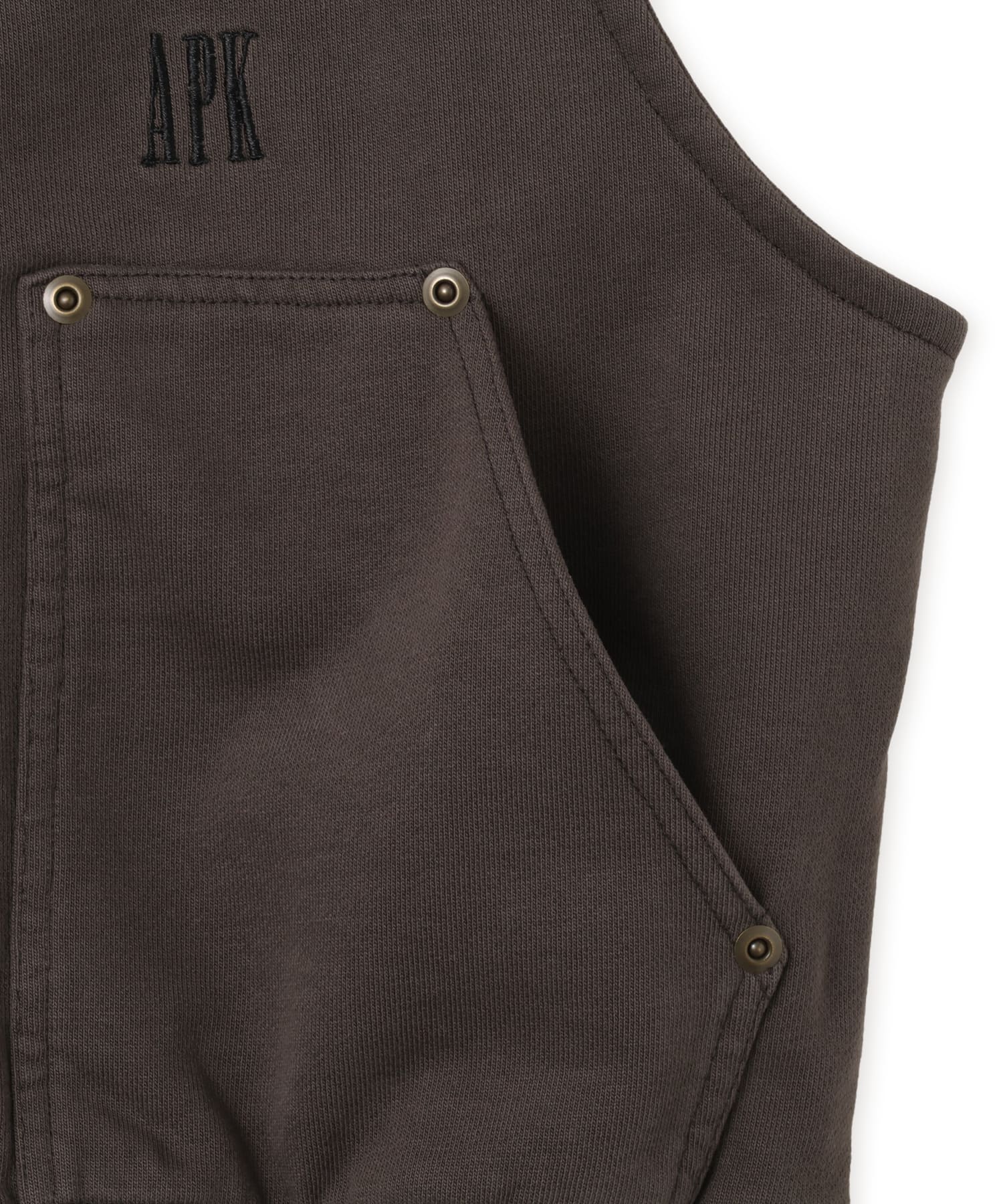 atmos pink No Sleeve Zip-up Hoodie BLACKの画像