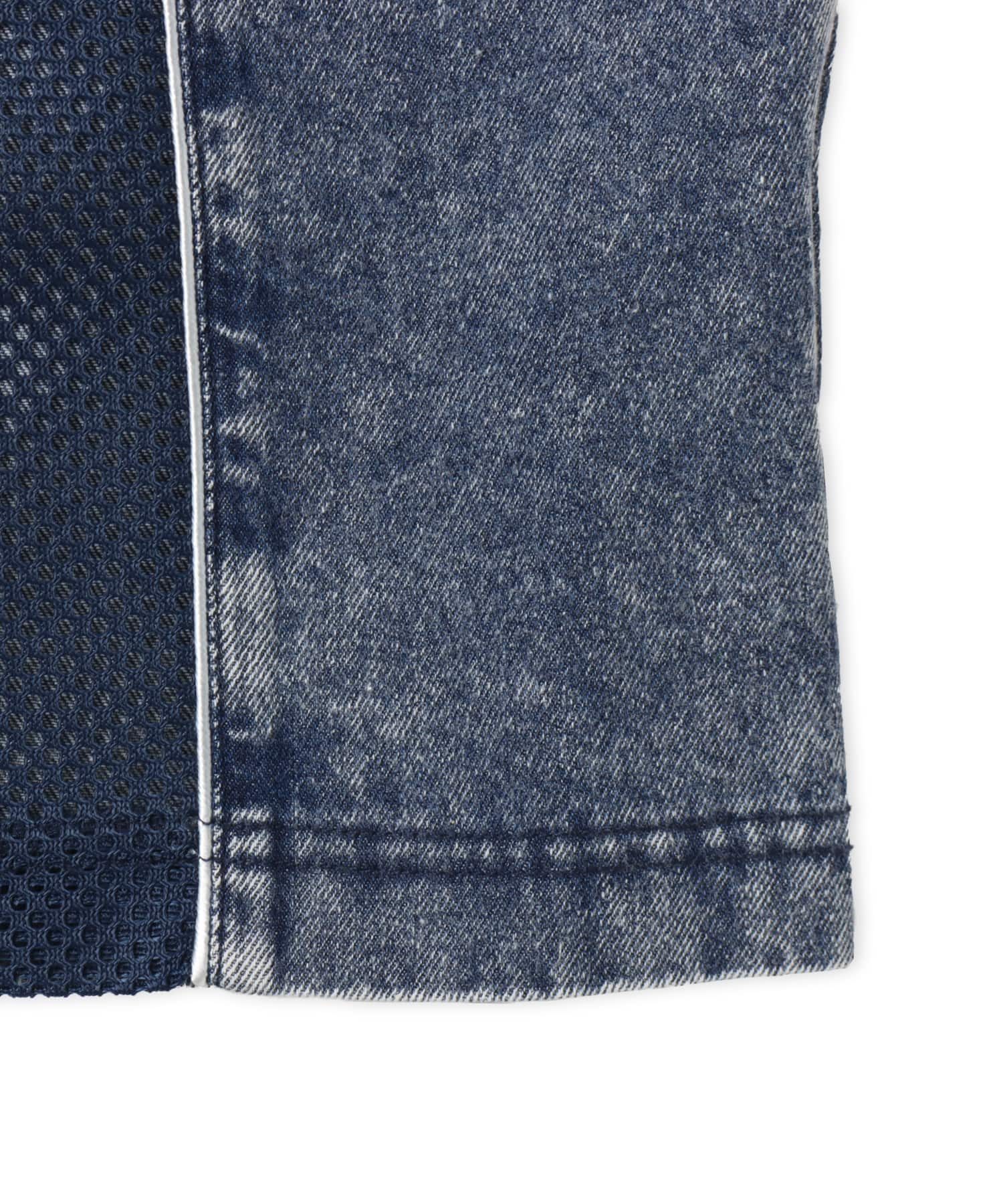 atmos pink Mesh Docking T-shirt BLUEの画像