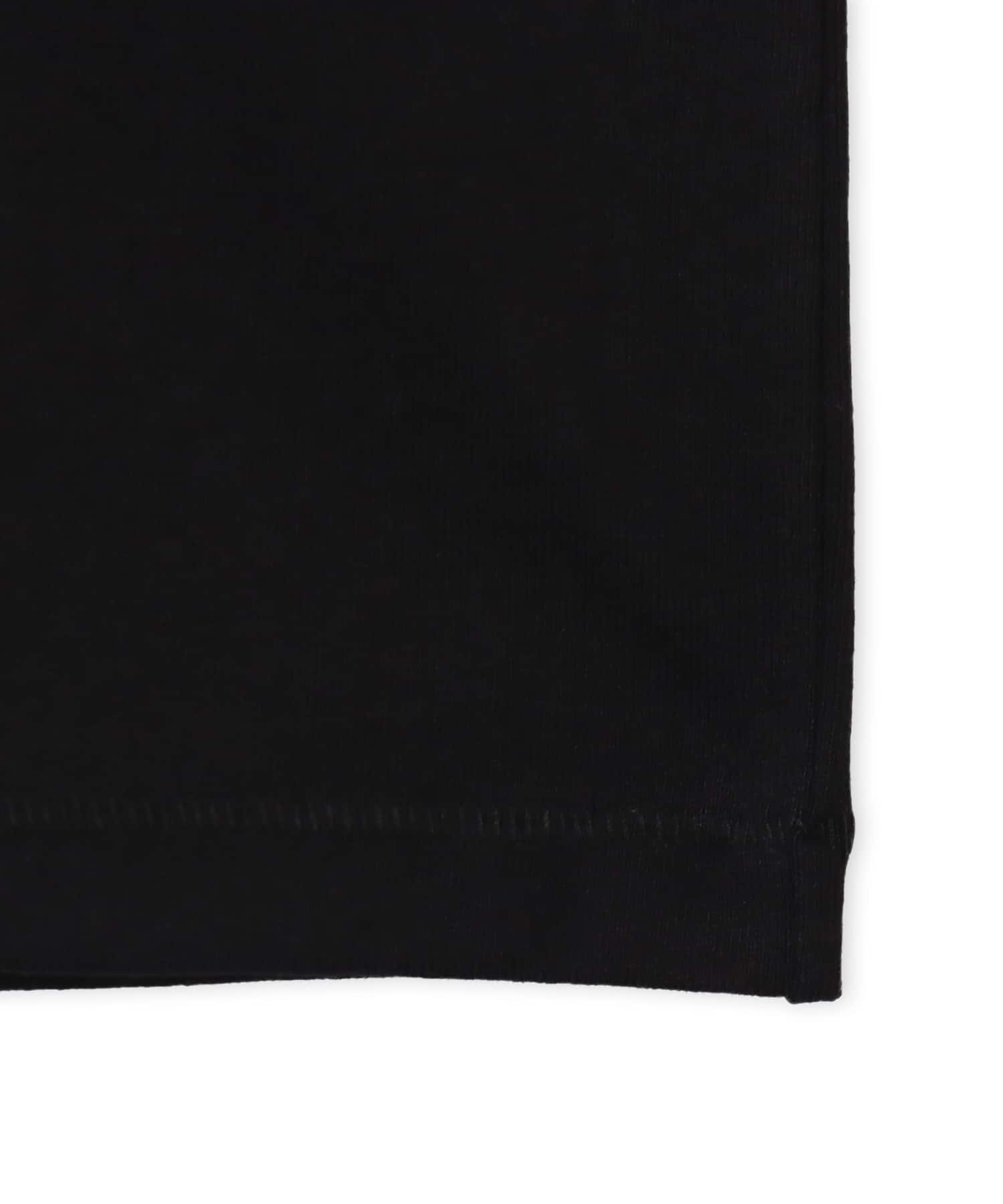 atmos pink Drip Logo T-shirt BLACKの画像