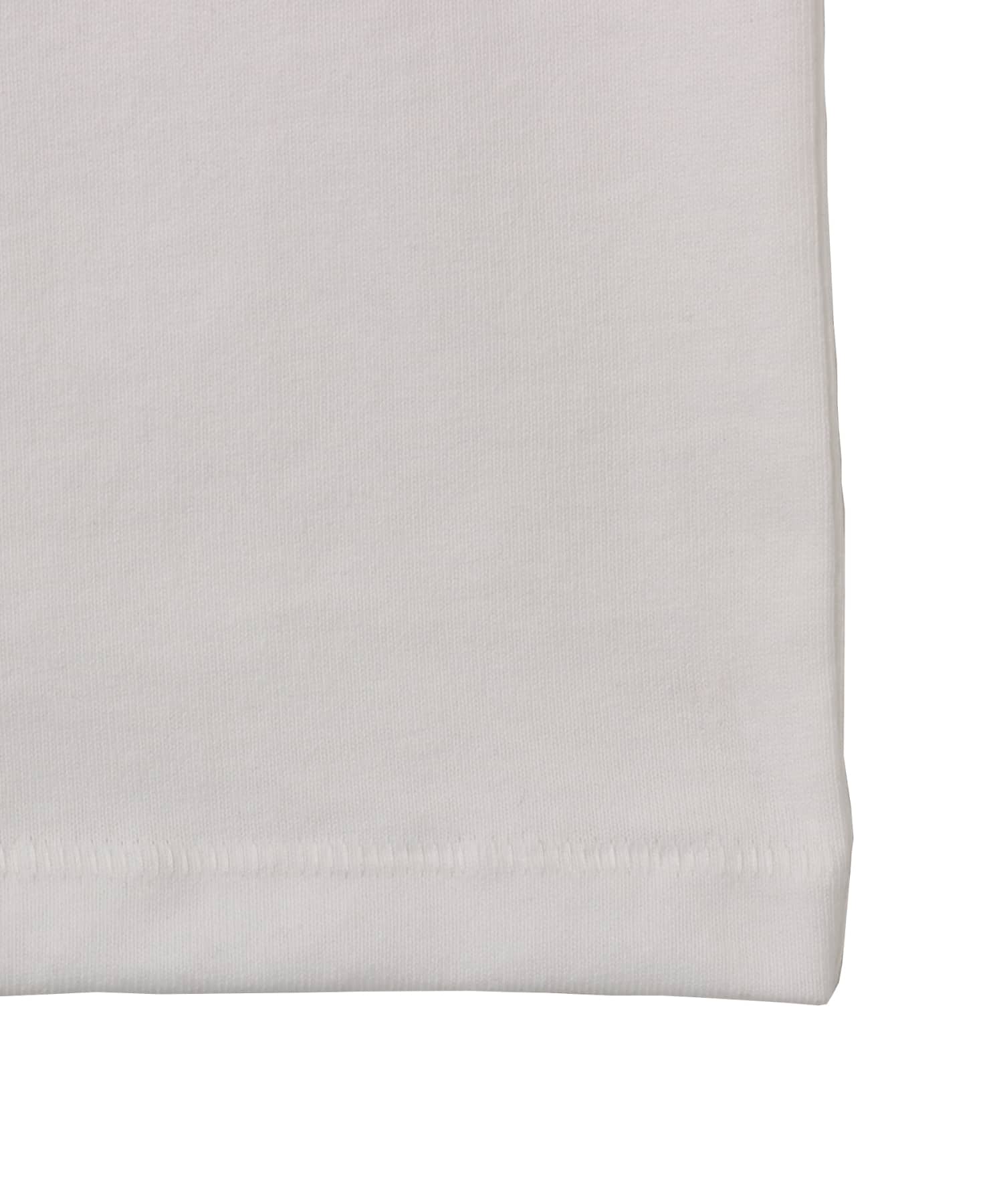 atmos pink Drip Logo T-shirt WHITEの画像