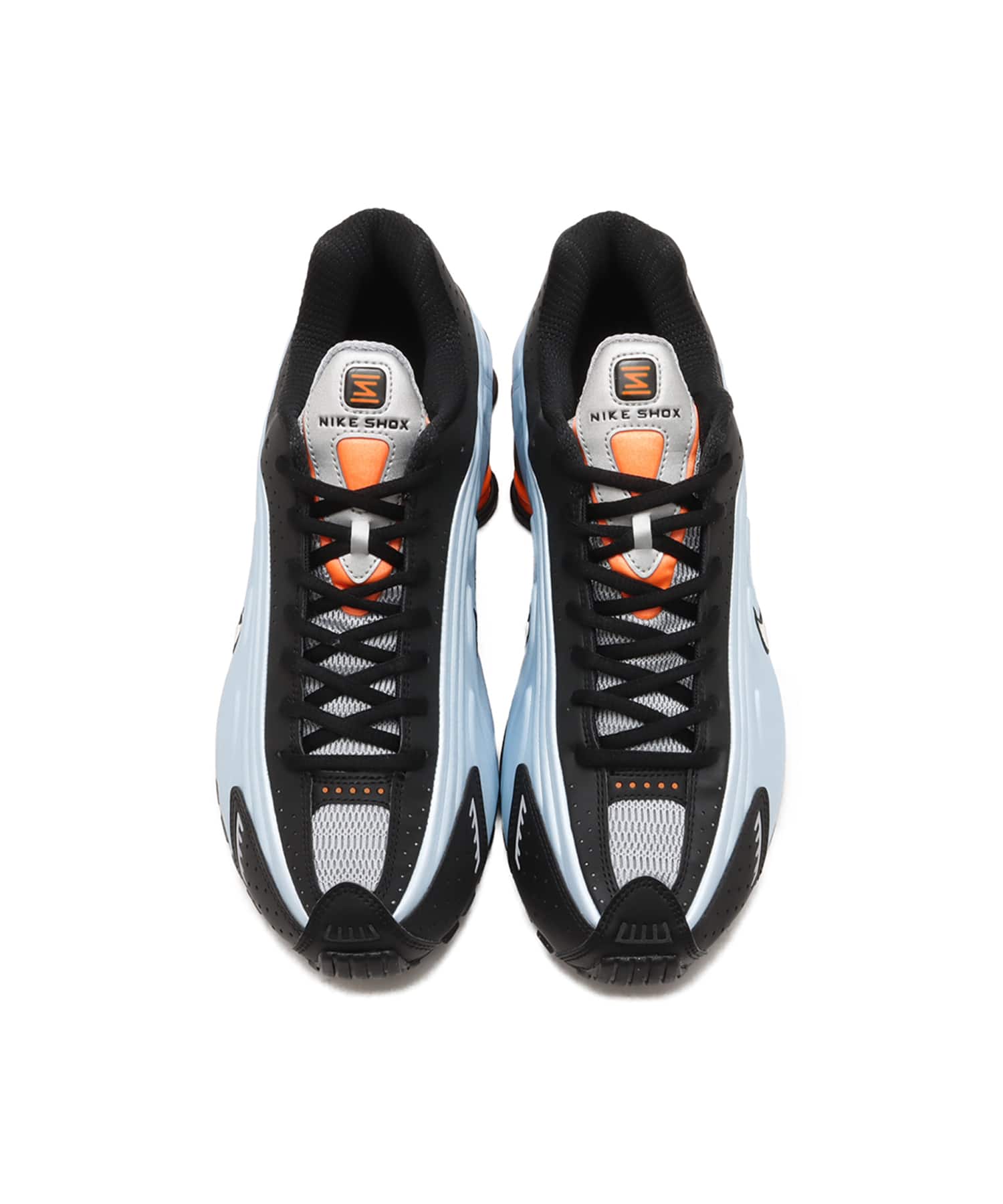 NIKE SHOX R4 BLUE TINT/METALLIC SILVER-TOTAL ORANGEの画像