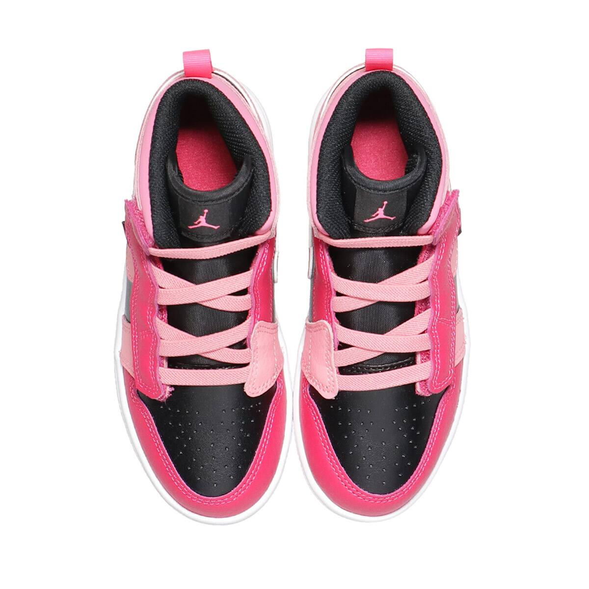 JORDAN BRAND JORDAN 1 MID ALT (PS) CORAL CHALK/PINKSICLE-RUSH PINK-BLACK 21HO-Iの画像