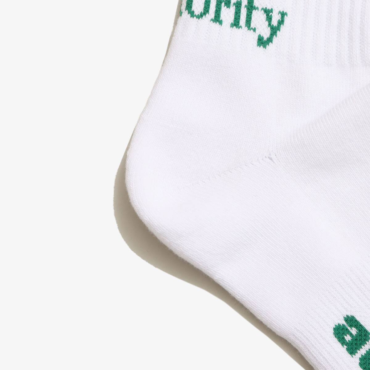 atmos COLOR LINE AAA SOCKS WHTE/GREEN