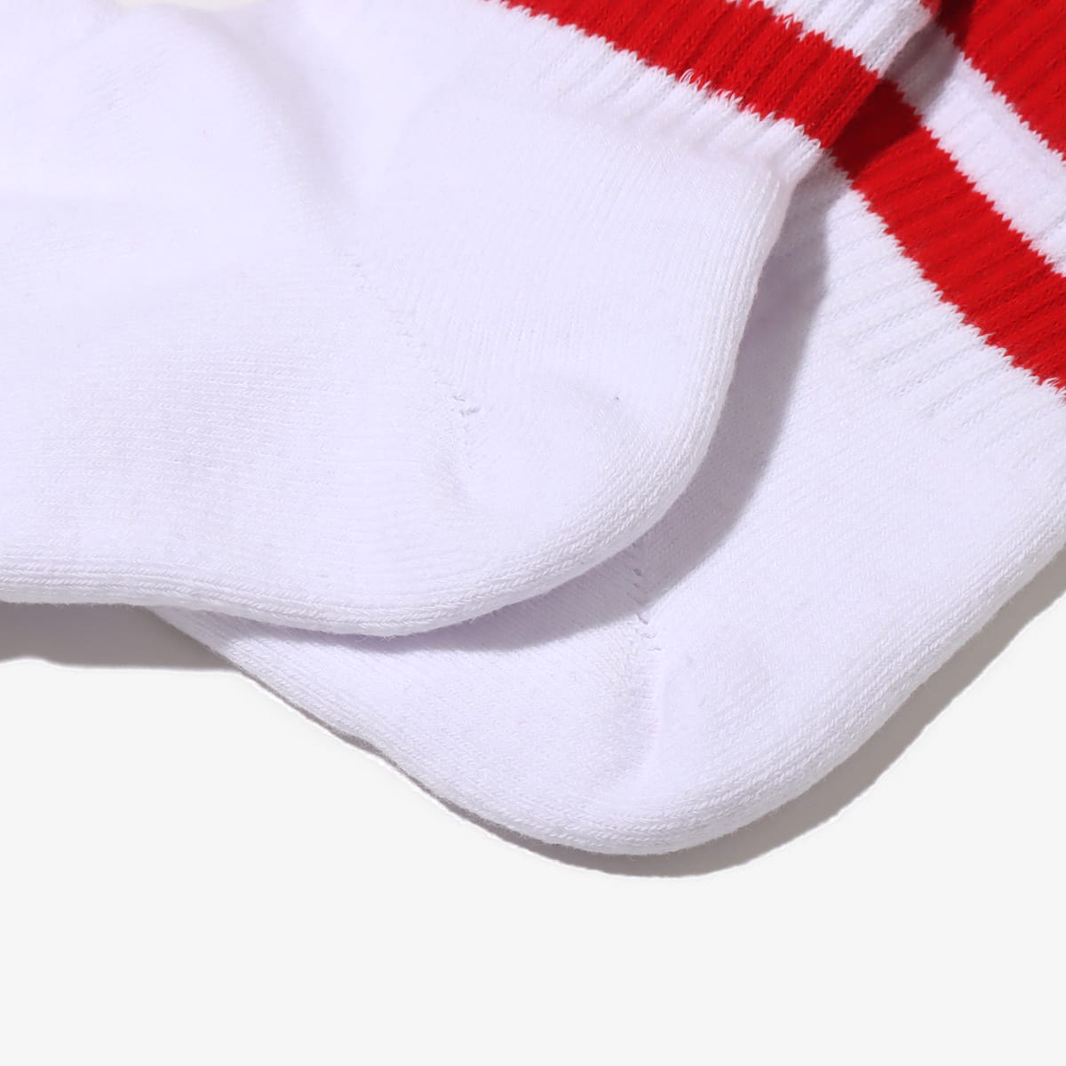 atmos QUARTER OG COLOR LINE SOCKS 2 RED/GRAYの画像