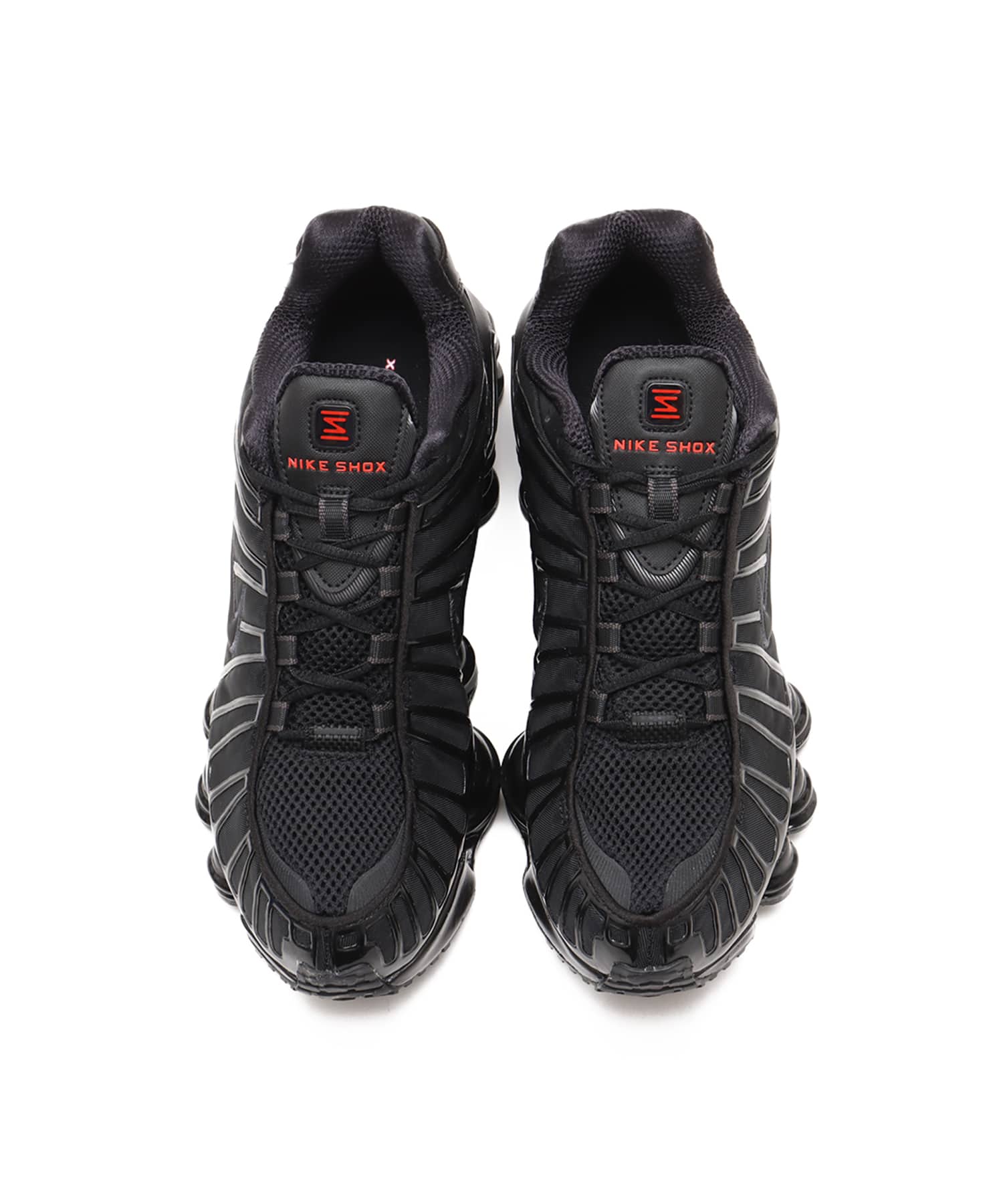 NIKE SHOX TL BLACK/BLACK-MTLC HEMATITE-MAX ORANGEの画像