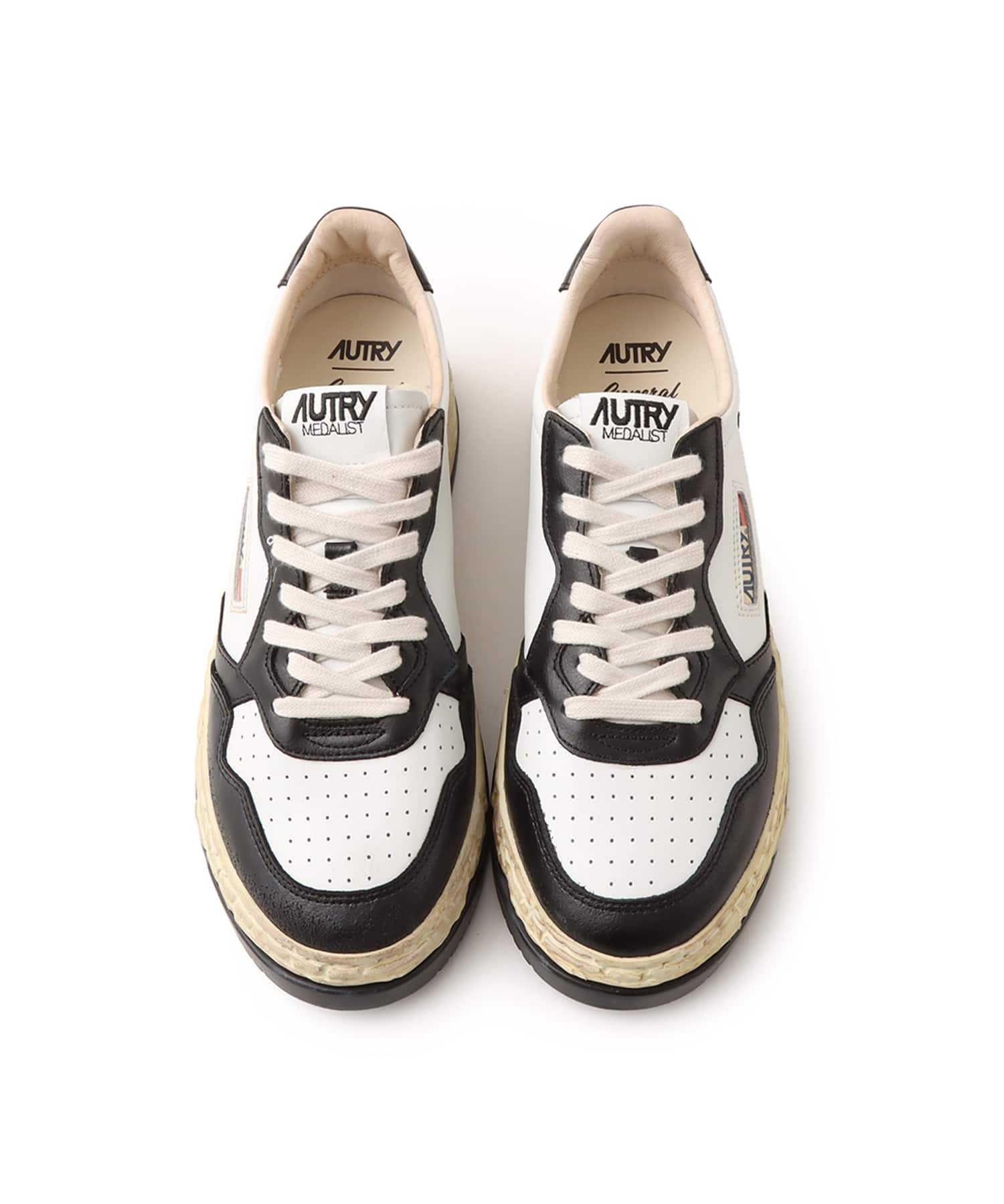 AUTRY SUPVINT LOW MAN MIHARA YASUHIRO WHT/BKの画像