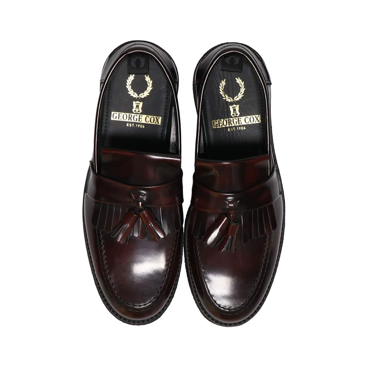 FRED PERRY × GEORGE COX TASSEL LOAFER OX BLOOD 20FA-I