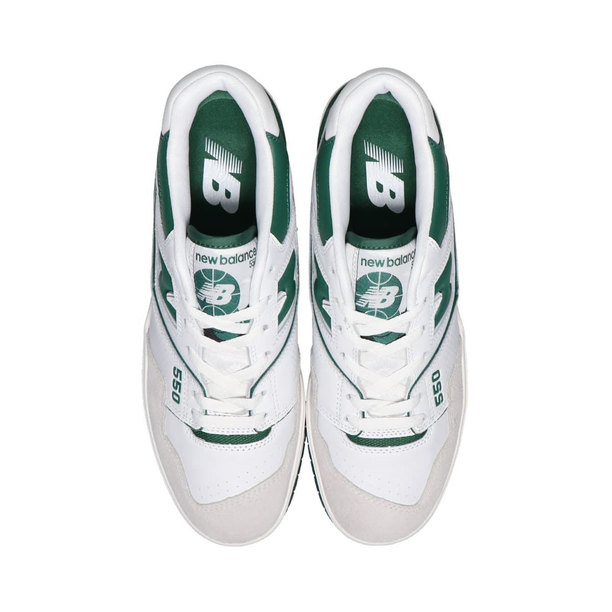 New Balance BB550WT1 WHITE/GREEN 21FW-I