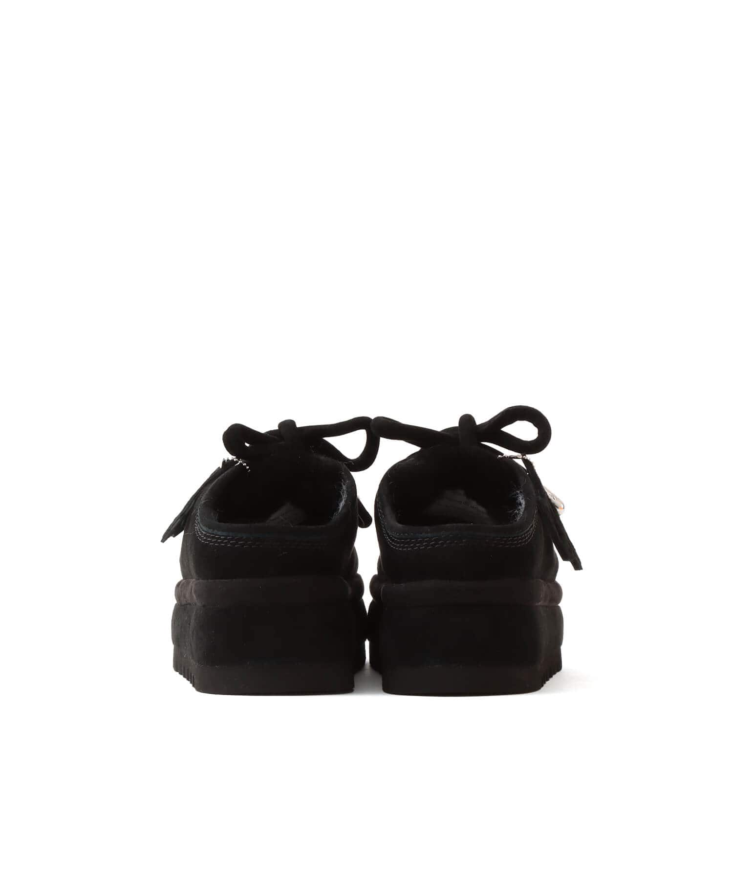 NAKED WOLFE BLIZZARD BLACK SUEDE/SHEARINGの画像