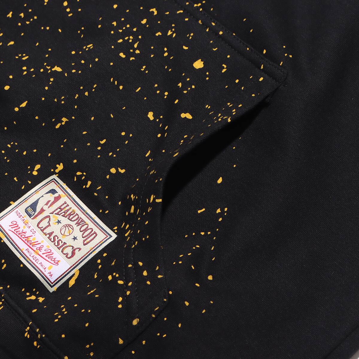 Mitchell & Ness NBA SPECKLE NEP HOODIE LAKERS BLACK 23FW-Iの画像