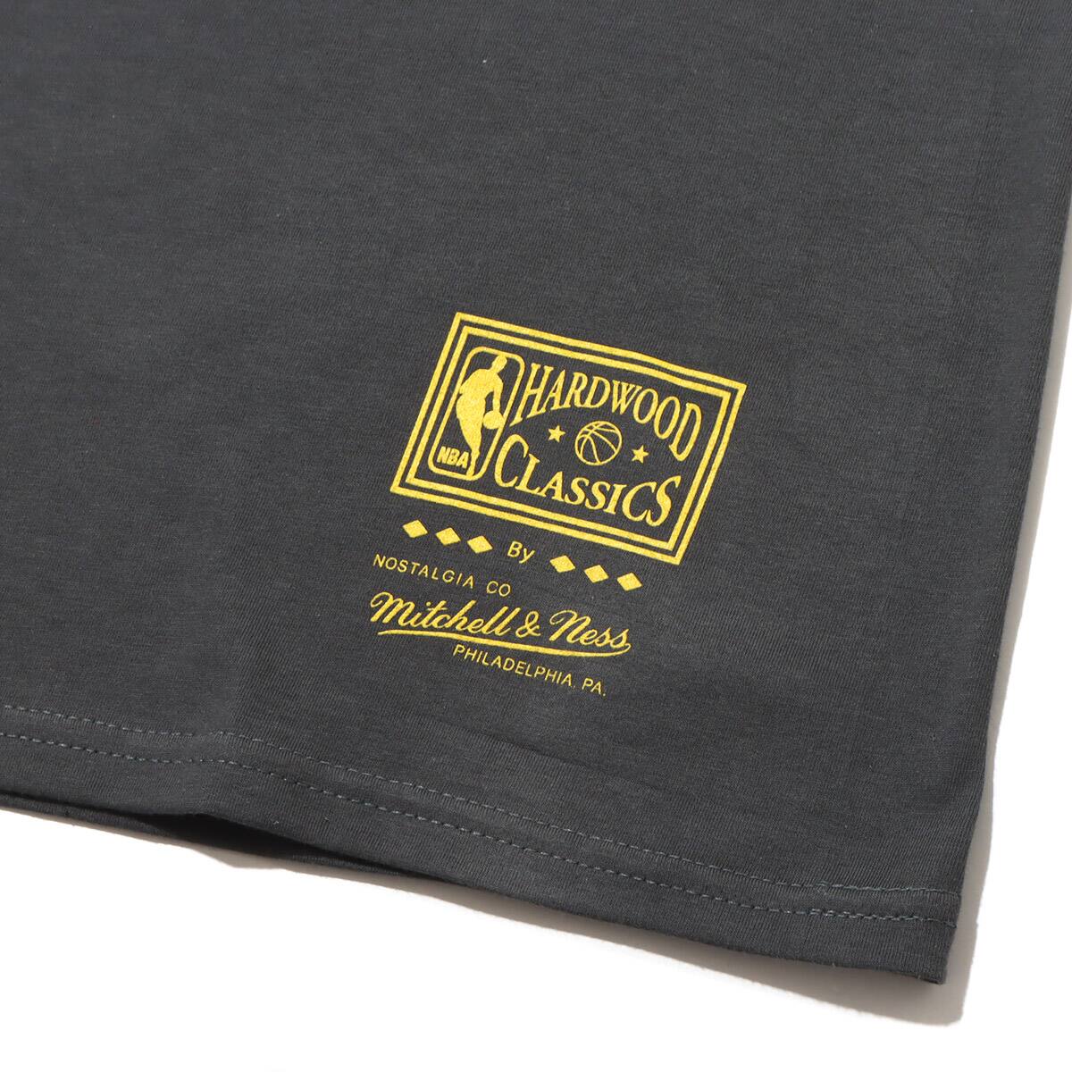 Mitchell & Ness NBA INCLINE STACKED TEE LAKERS BLACK 23SS-Iの画像