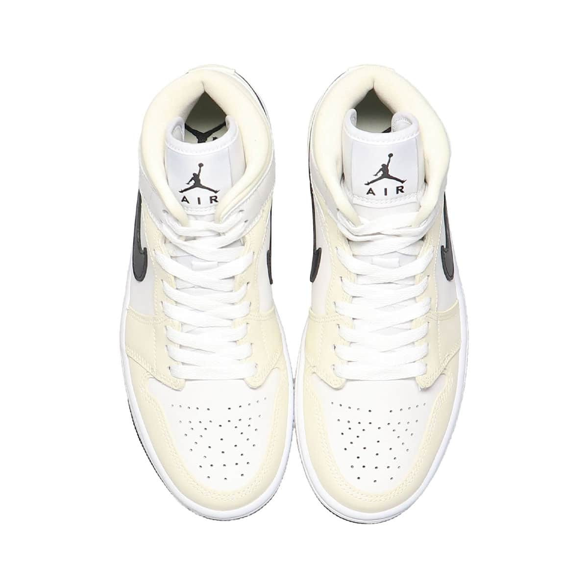 JORDAN BRAND WMNS AIR JORDAN 1 MID COCONUT MILK/BLACK-SUMMIT WHITE