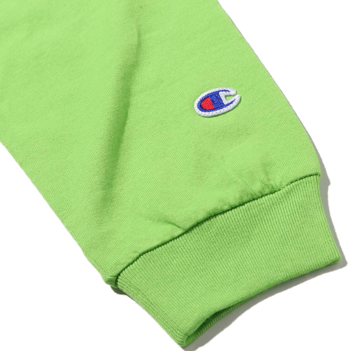 Champion LONG SLEEVE T-SHIRT ライム 19FW-Iの画像