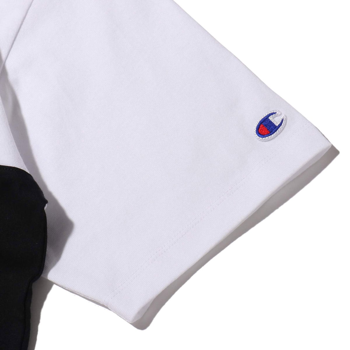 Champion T-SHIRT WHITE×BLACK 20SS-Iの画像