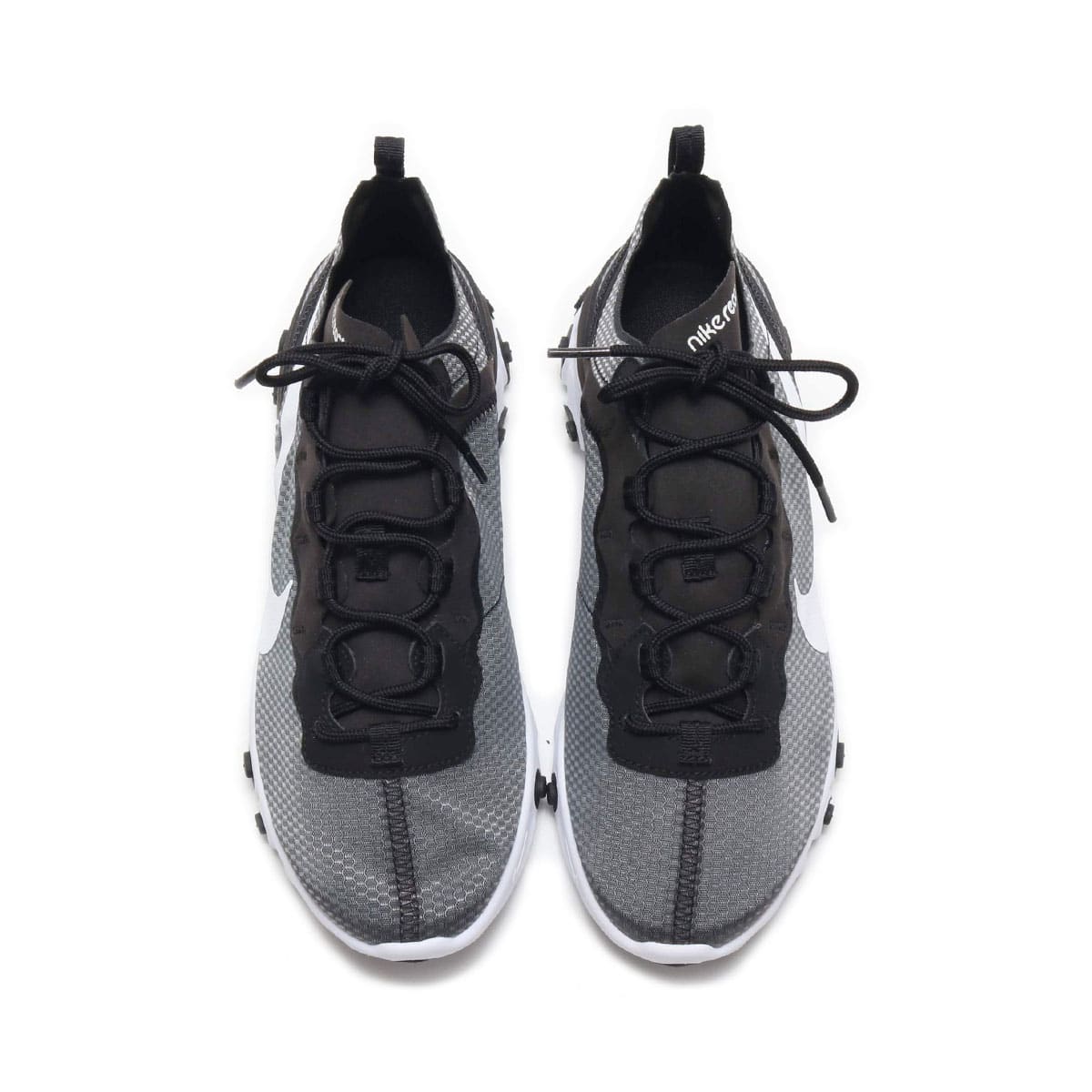 NIKE REACT ELEMENT 55 SE BLACK/WHITE 19HO-Iの画像