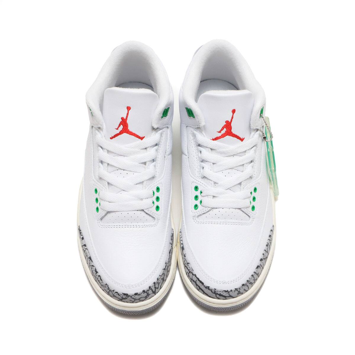 JORDAN BRAND WMNS AIR JORDAN 3 RETRO WHITE/VARSITY RED LUCKY GREEN