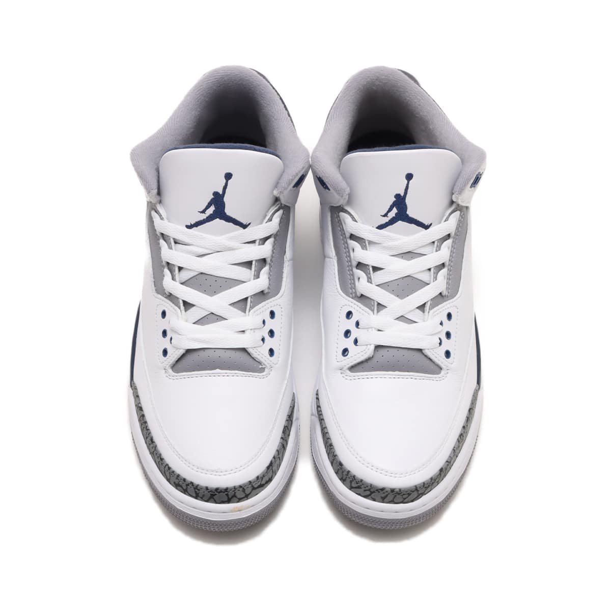 JORDAN BRAND AIR JORDAN 3 RETRO WHITE/MIDNIGHT NAVY-CEMENT GREY ...