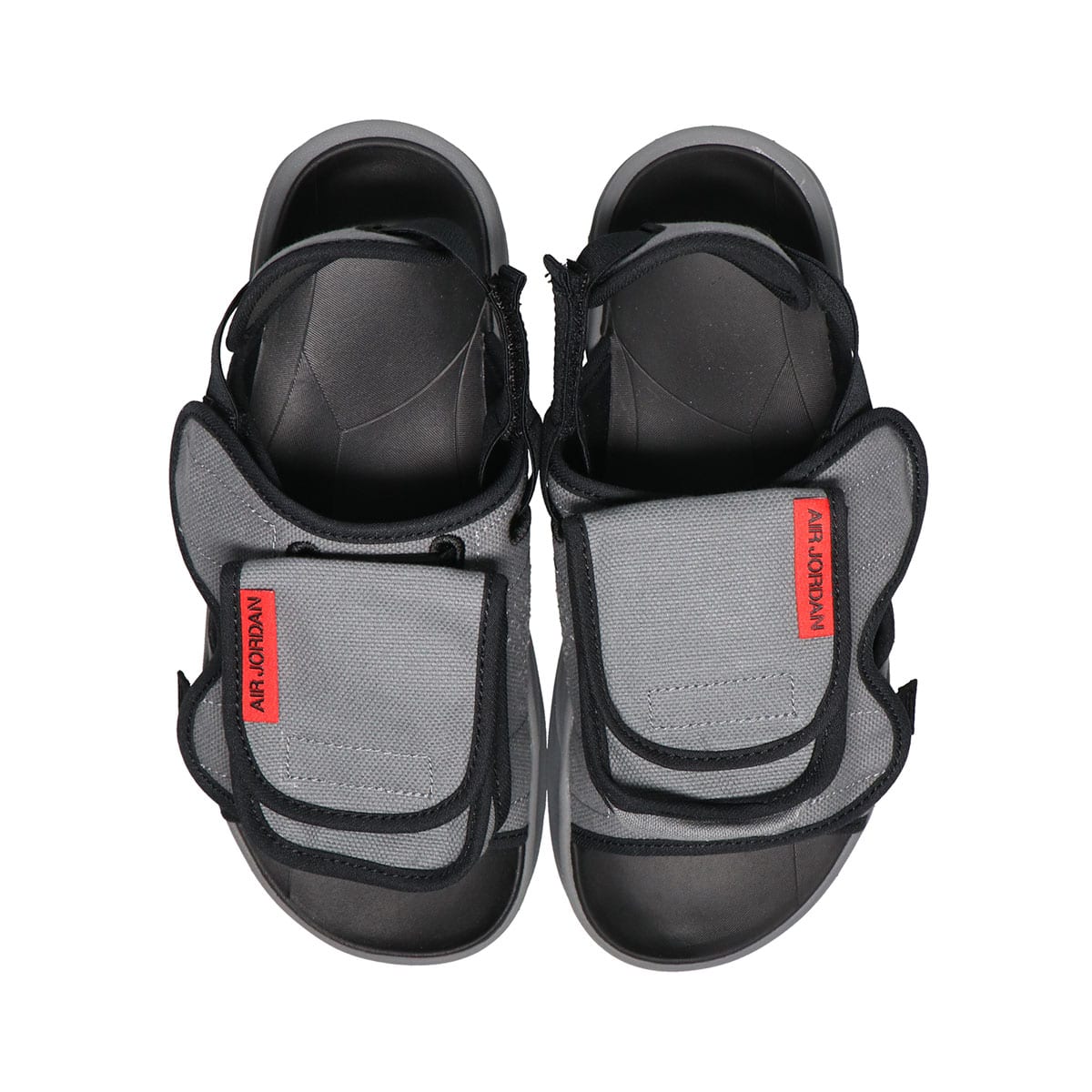 JORDAN BRAND JORDAN LS SLIDE SMOKE GREY/UNIVERSITY RED-BLACK-WHITE 21SU-Iの画像