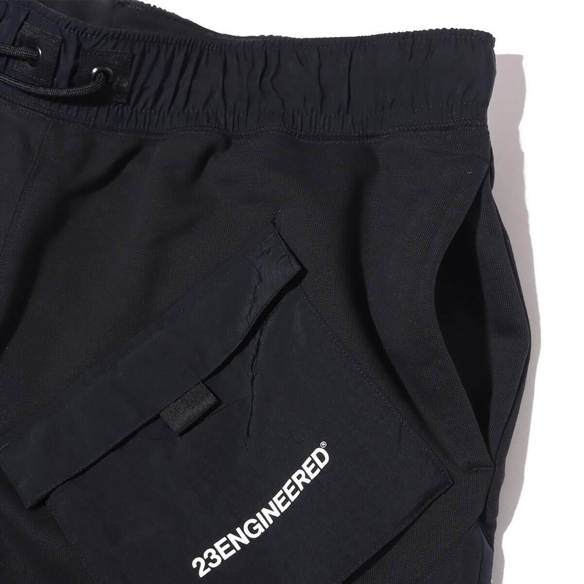 JORDAN BRAND AS M J 23ENG FLC SHORT BLACK/BLACK/WHITE 21FA-Iの画像