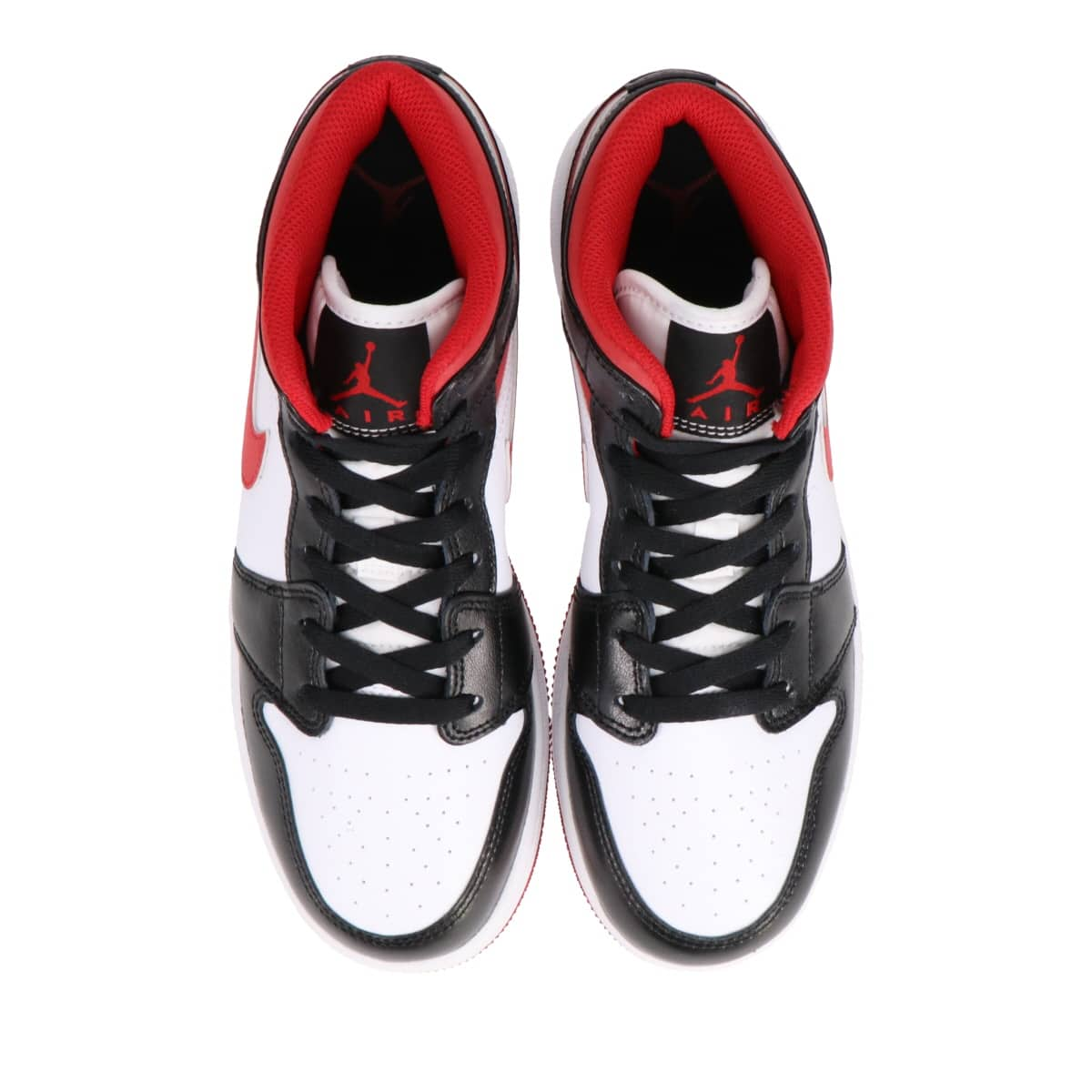 JORDAN BRAND AIR JORDAN 1 MID GS WHITE/GYM RED-BLACK 21SU-I