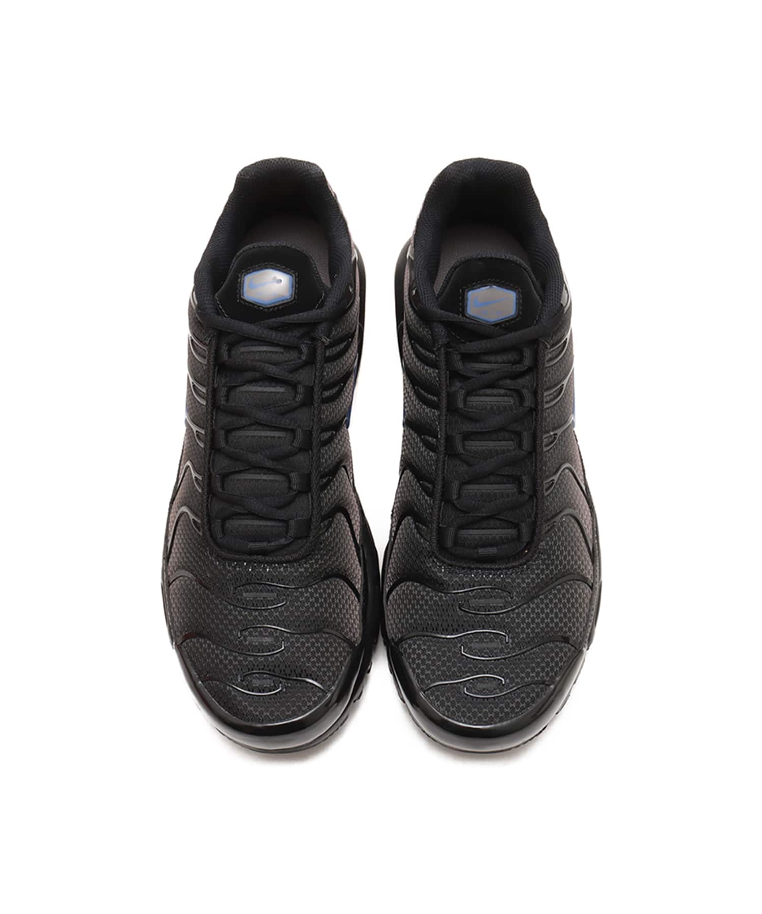 NIKE AIR MAX PLUS BLACK/DIFFUSED BLUE-CAVE STONEの画像