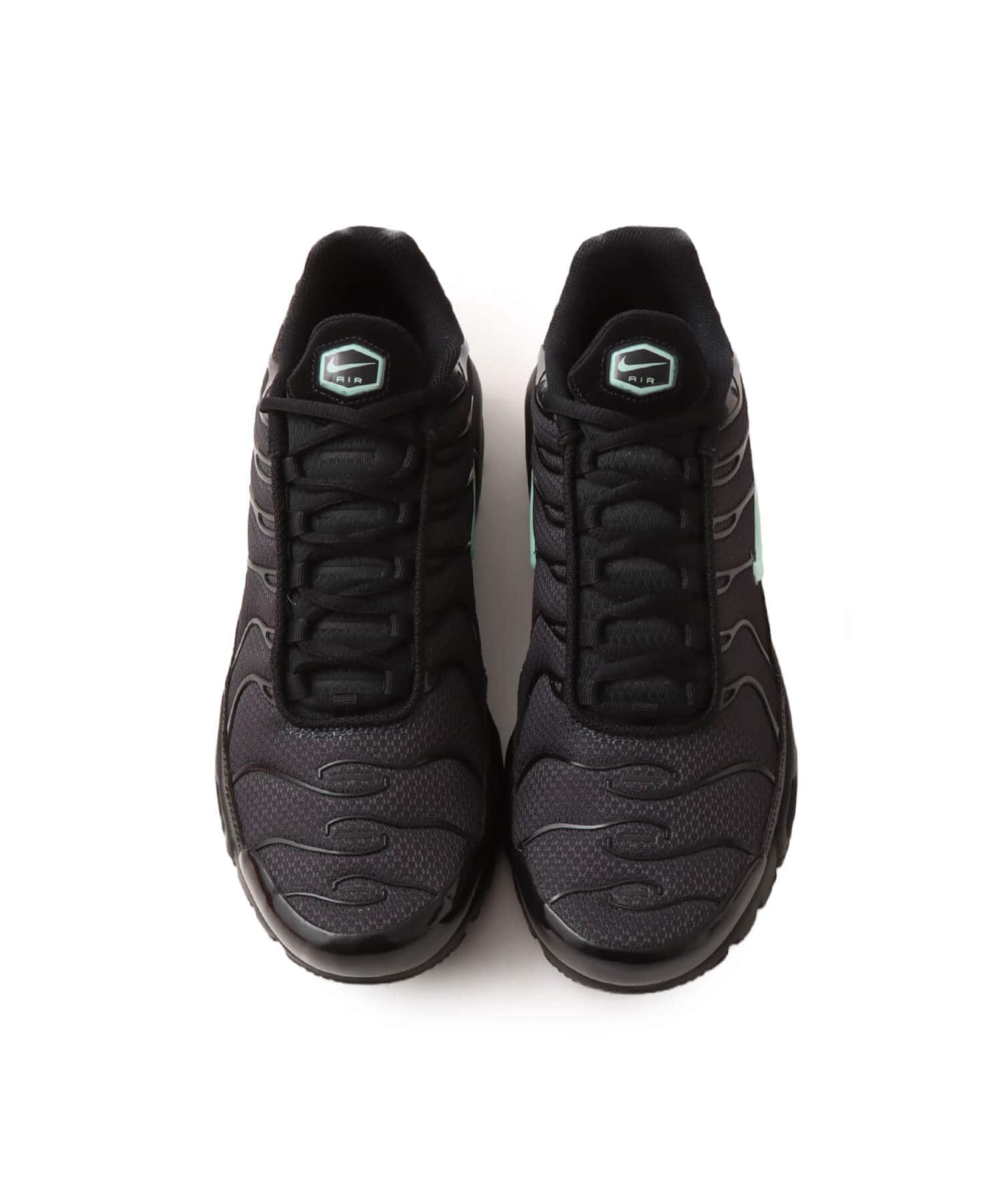 NIKE AIR MAX PLUS BLACK/MINT FOAM-DK SMOKE GREYの画像