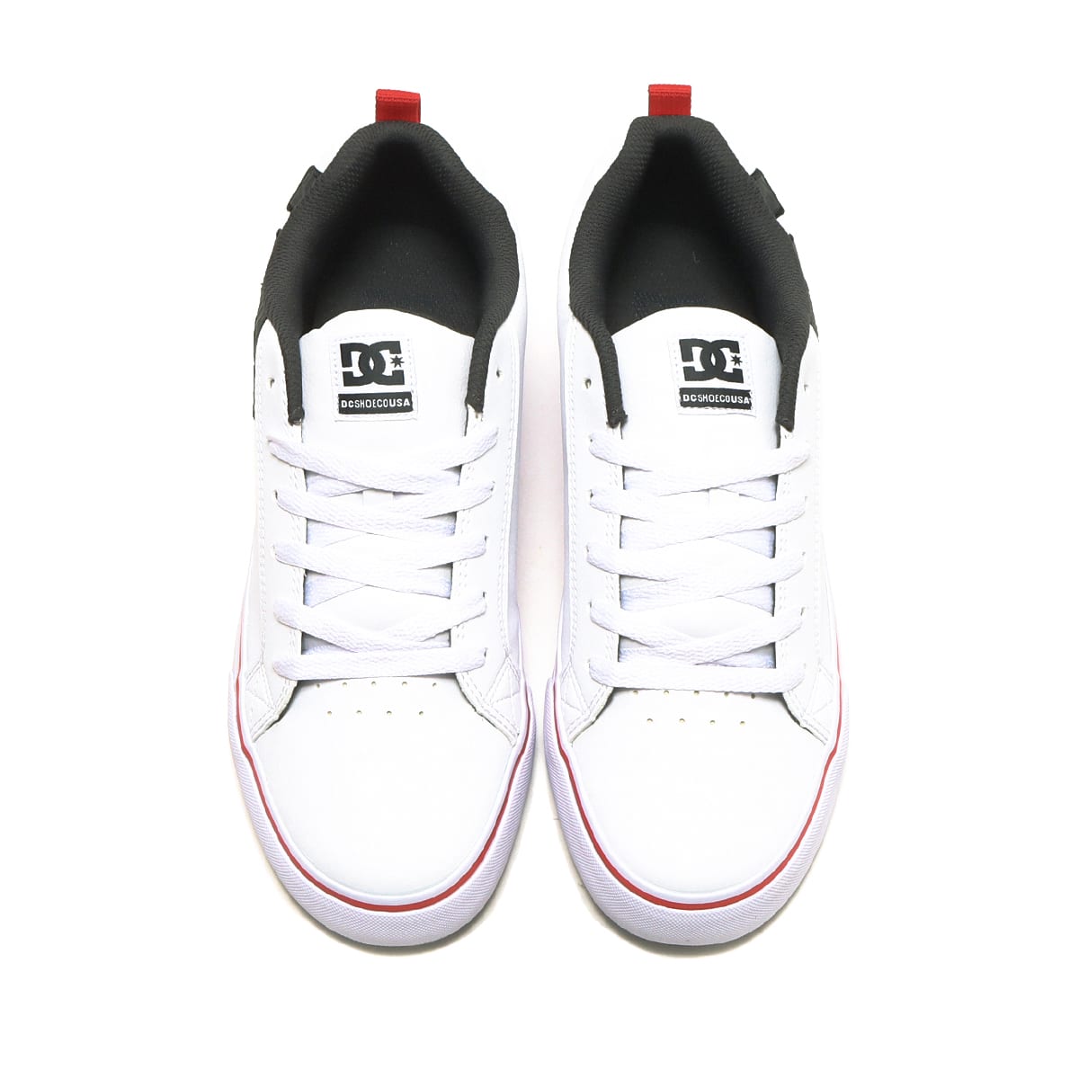 DC SHOES COURT VULC SE SN WHITE/BLACK/RED 22FW-Iの画像