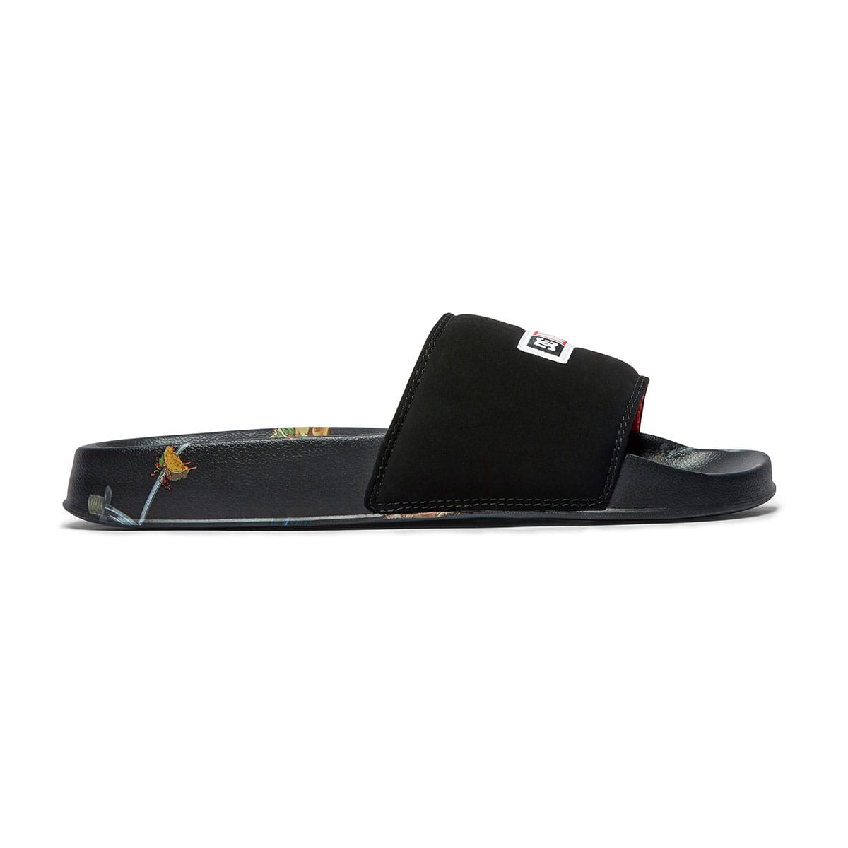 DC SHOES DP DC SLIDE BLACK PRINT 22FW-Iの画像