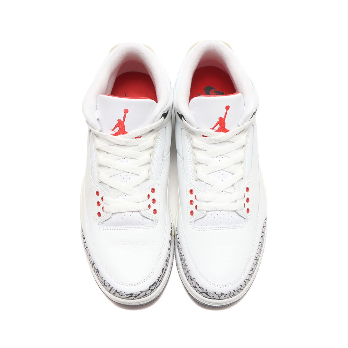 Air jordan 3 retro white fire red cement grey cheap black