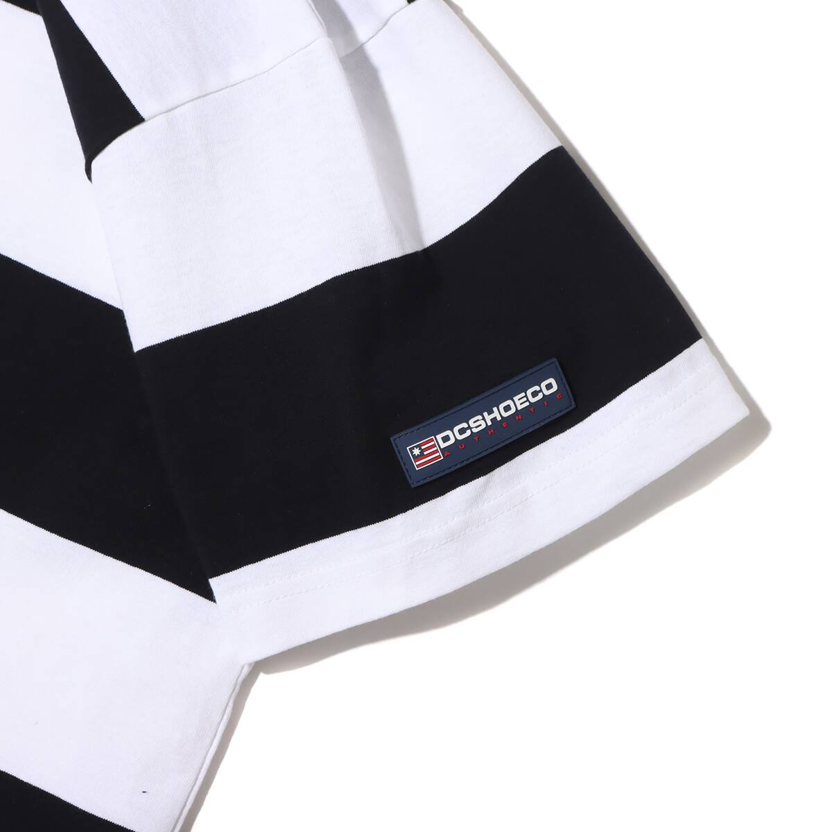 DC SHOES 23 BORDER POLO SS BLACK x WHITE 23SS-Iの画像