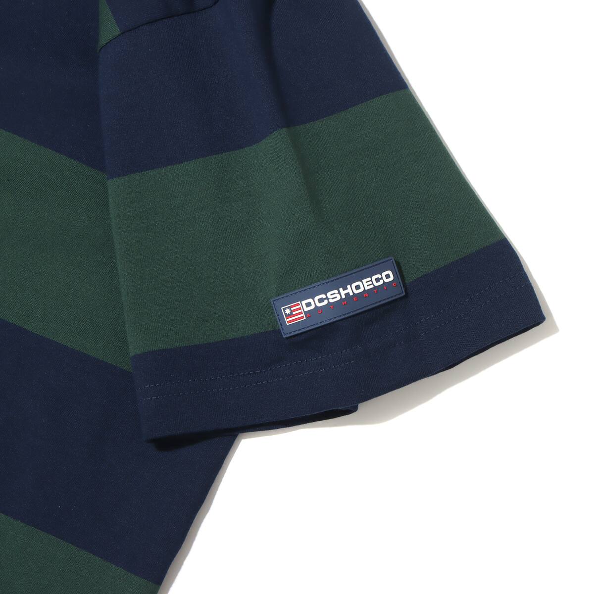 DC SHOES 23 BORDER POLO SS GREEN x NAVY 23SS-Iの画像