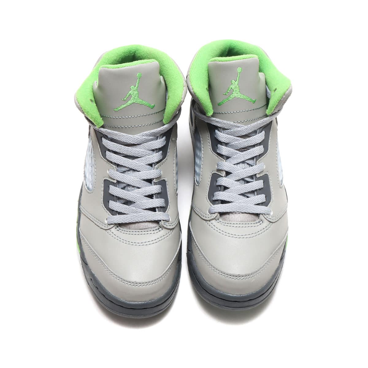 Pre-School Nike Jordan 5 Retro Silver/Green Bean-Flint factory Grey DQ3735-003 Size 1